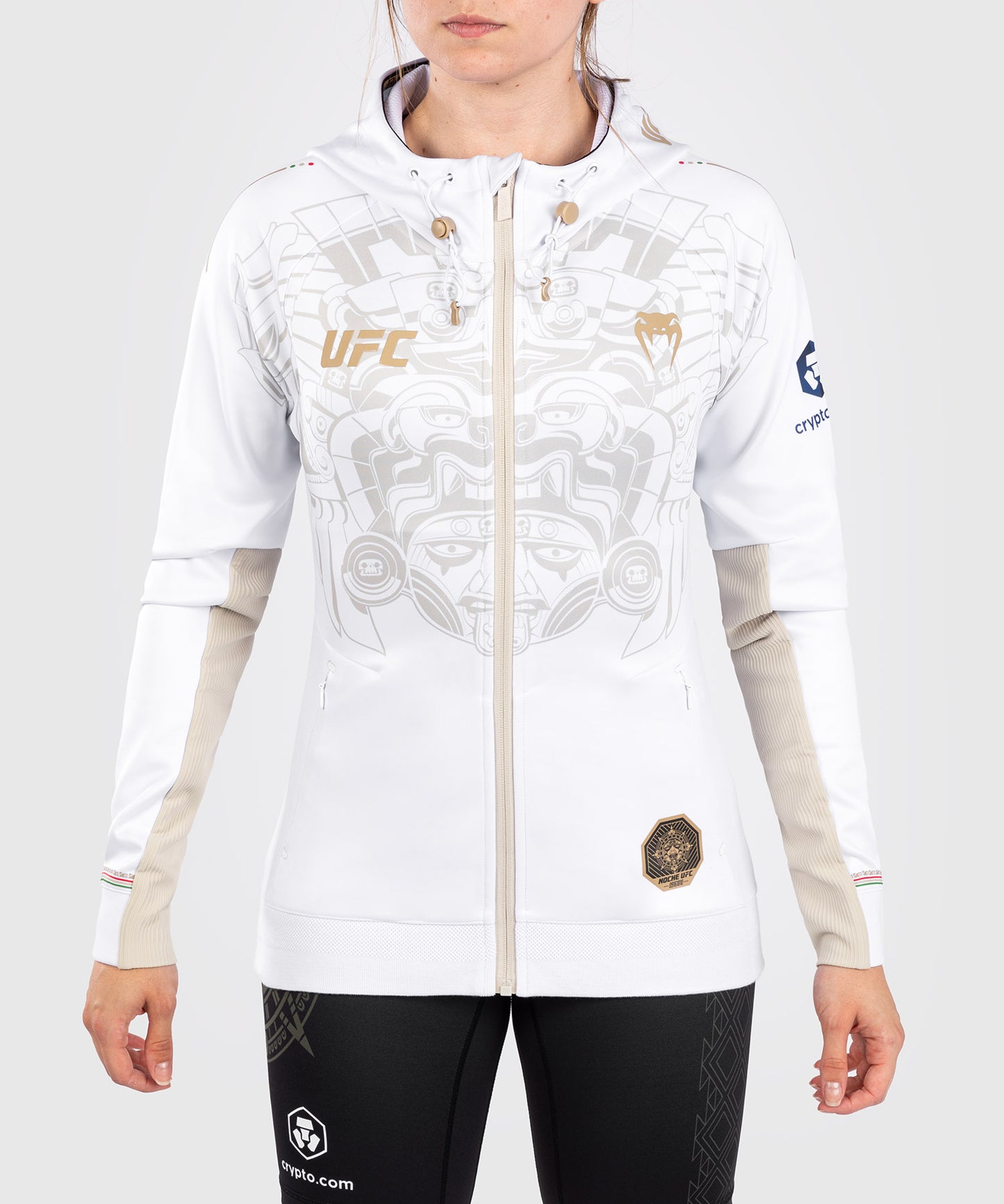 Noche UFC by Venum Authentic Fight Night Sweat à capuche pour femme - Blanc