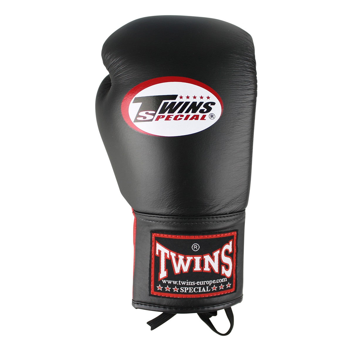 Twins BGLL-1 Schnür Boxhandschuhe - Schwarz/Rot