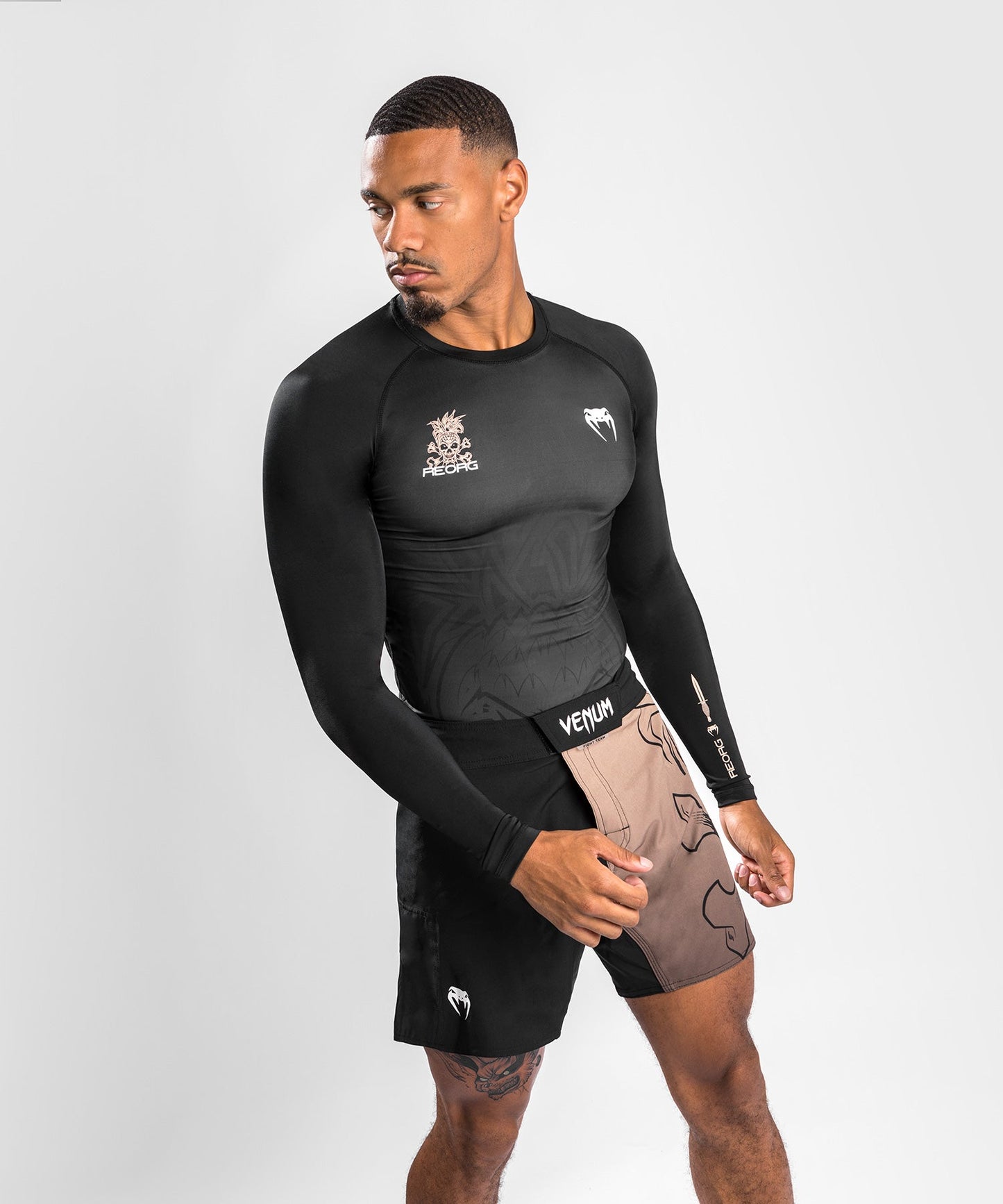 Venum Reorg Rashguard - Langarm - Schwarz