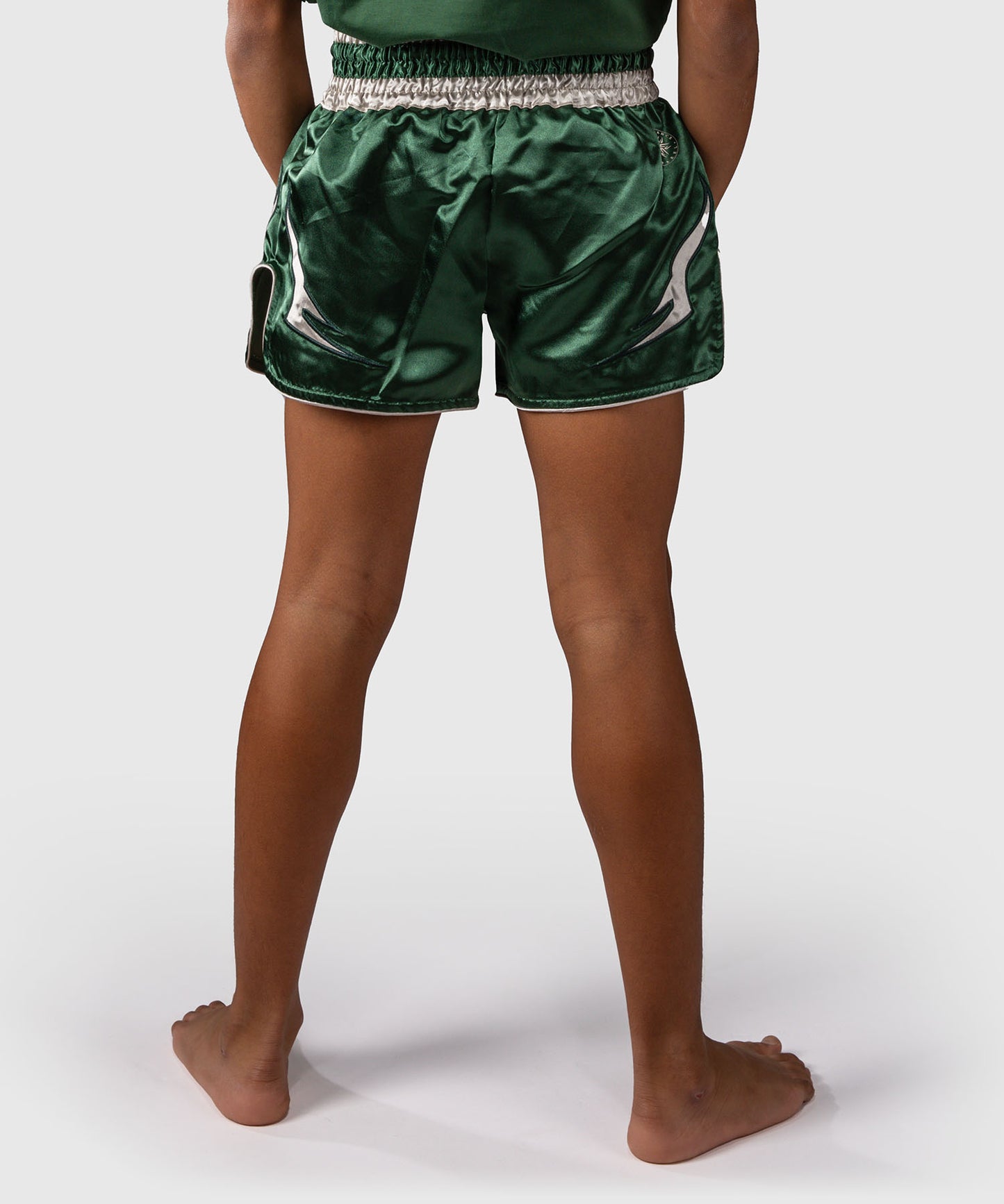 Venum Inferno Muay‑Thai‑Shorts – Waldgrün/Off‑White