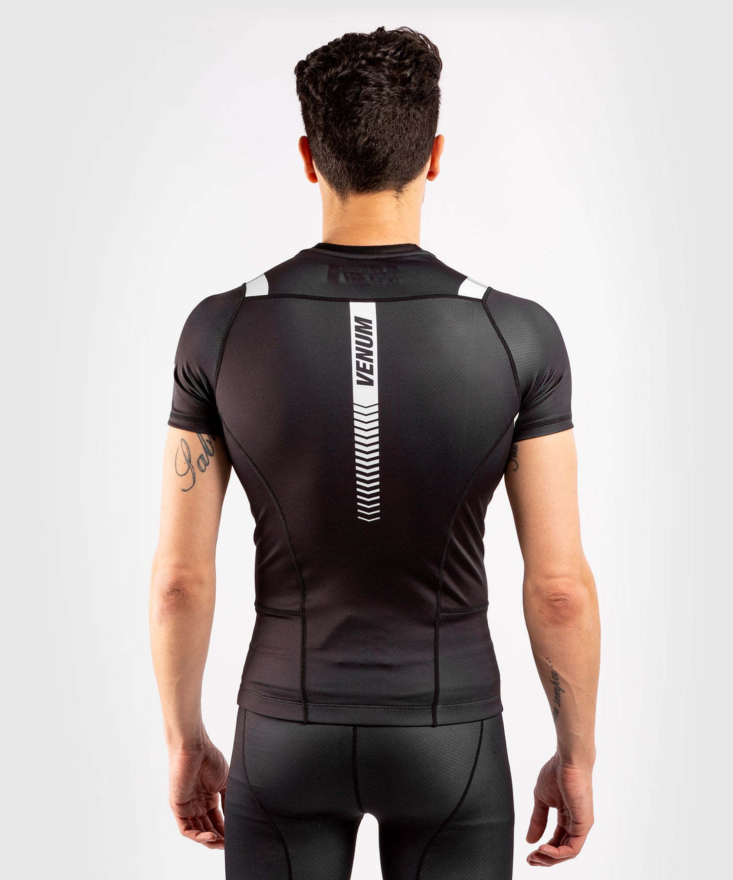 T-shirt de Compression Venum NoGi 3.0 - Manches Courtes - Noir/Blanc