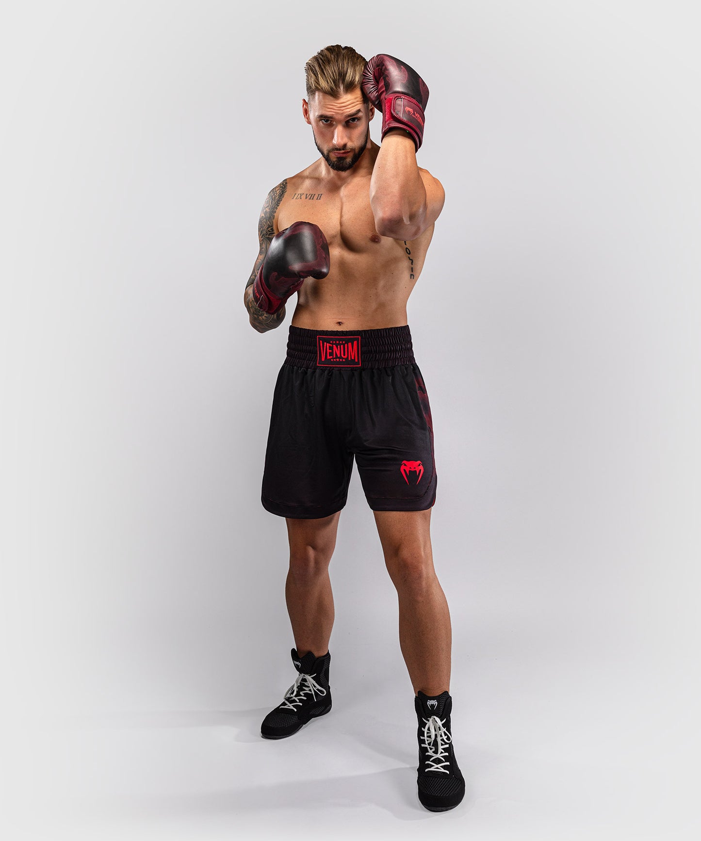 Venum Spectre Pantaloncini da Boxe – Nero/Rosso