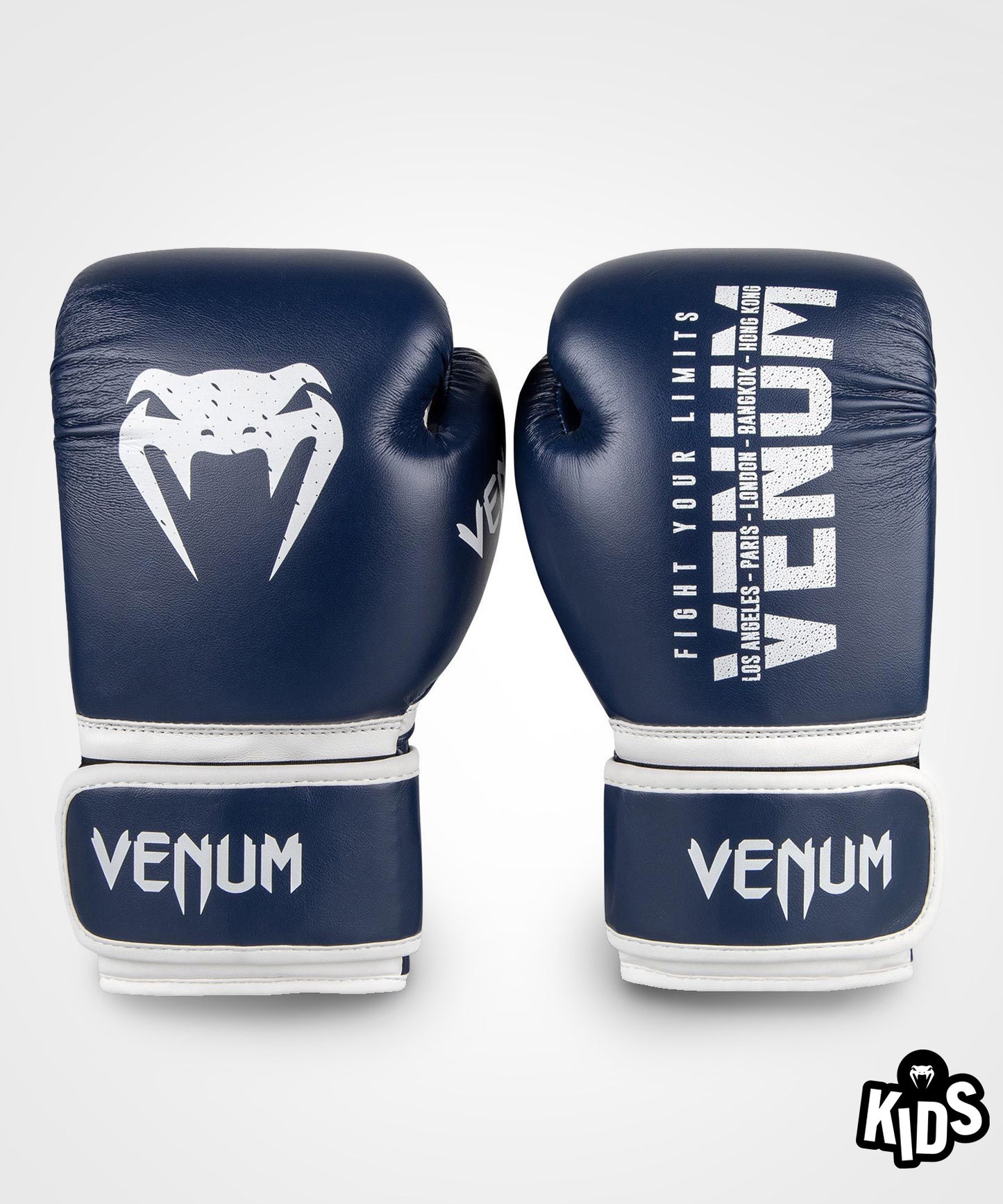 Gants de boxe Enfant Venum Signature Kids - Bleu Marine