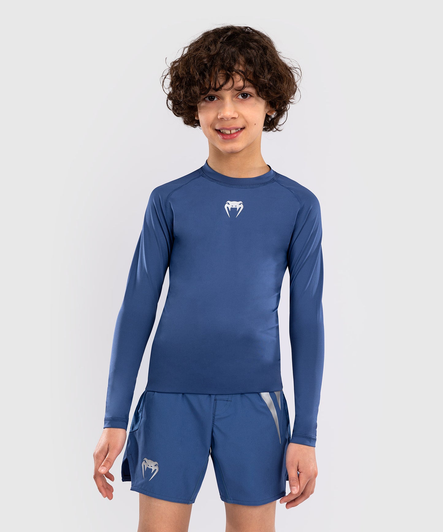 Venum Contender Kinder Rashguards Lange Ärmel - Königsblau