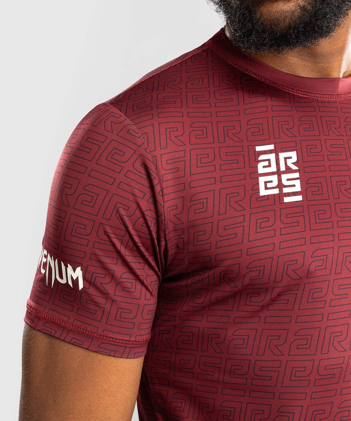 Venum x Ares Herren Dry-Tech T-shirt - Burgunder