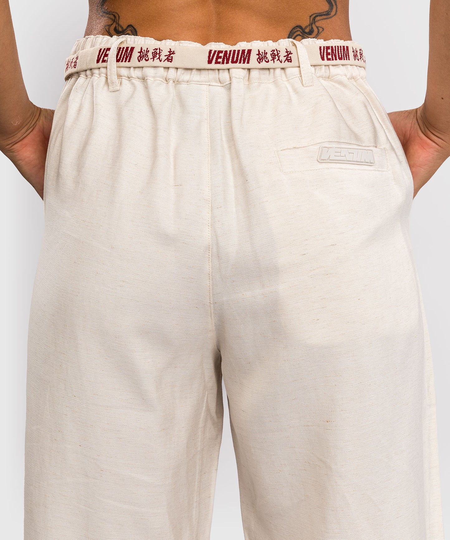 Venum Serpenti Damen Hose – Elfenbein/Burgunder