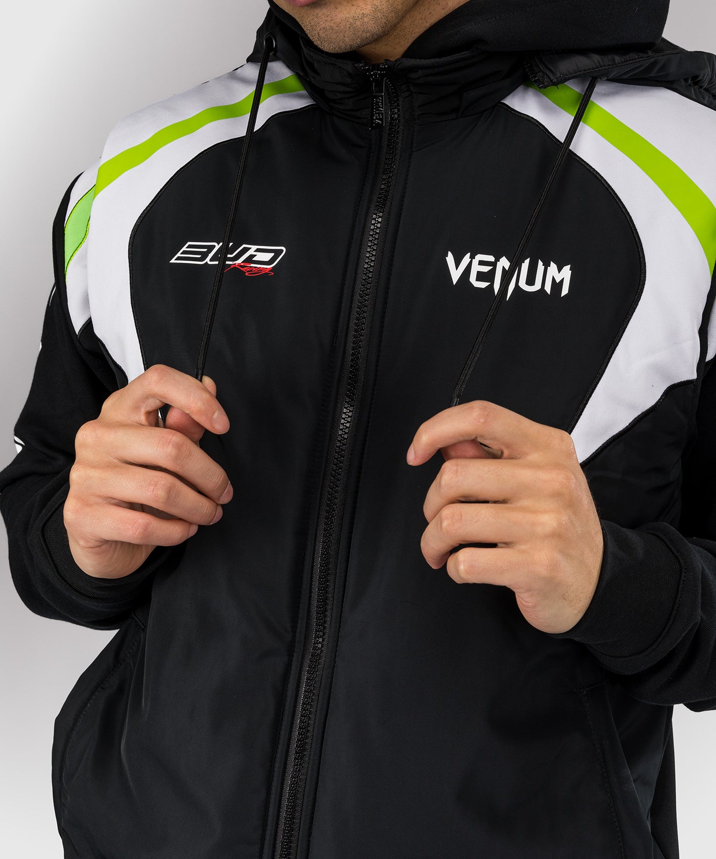 Venum x Bud Racing Chaqueta sin mangas para Hombre - Negro/Blanco/Verde lima