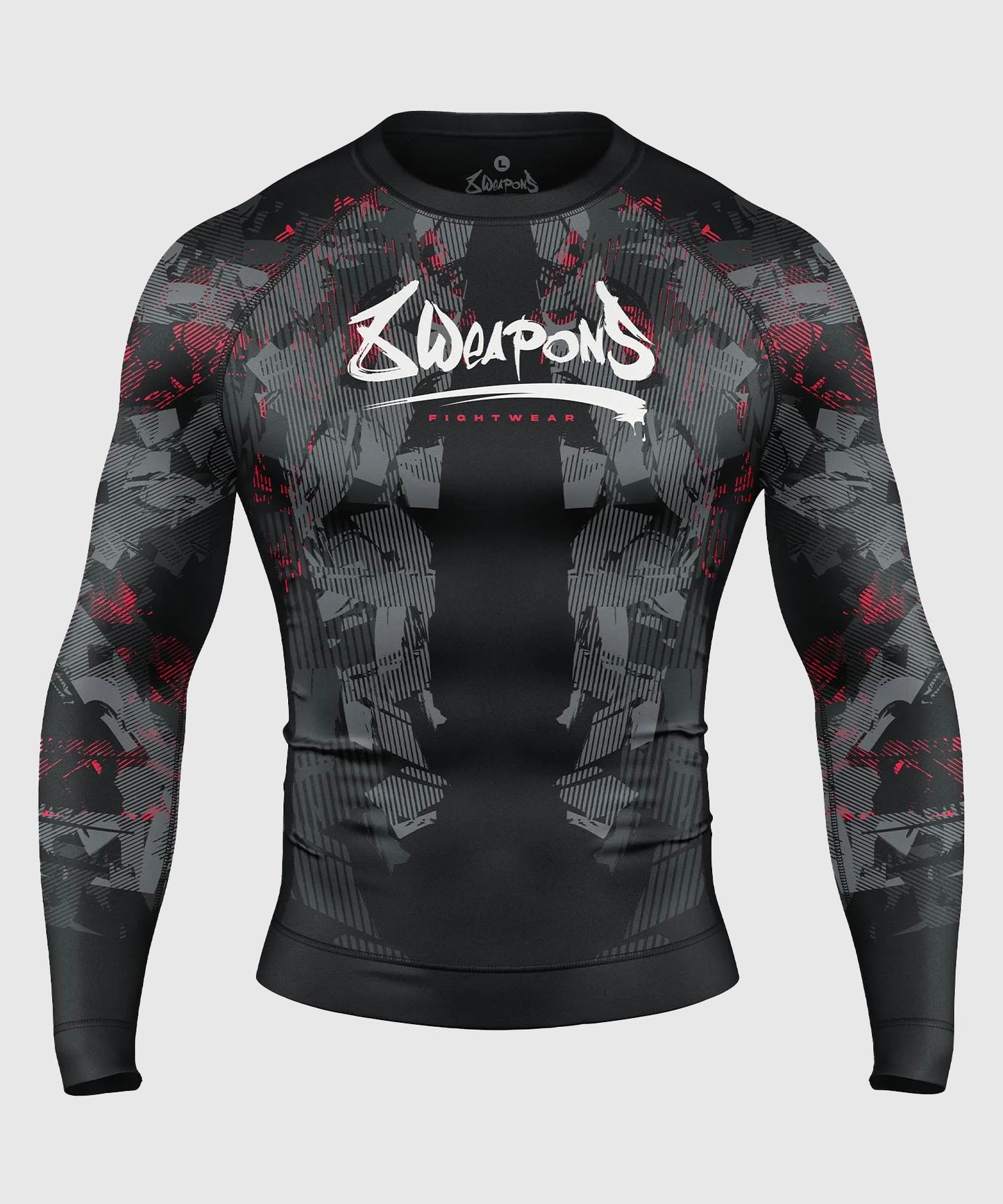 8 Weapons Hit 2.0 Langarm-Rashguard - Schwarz