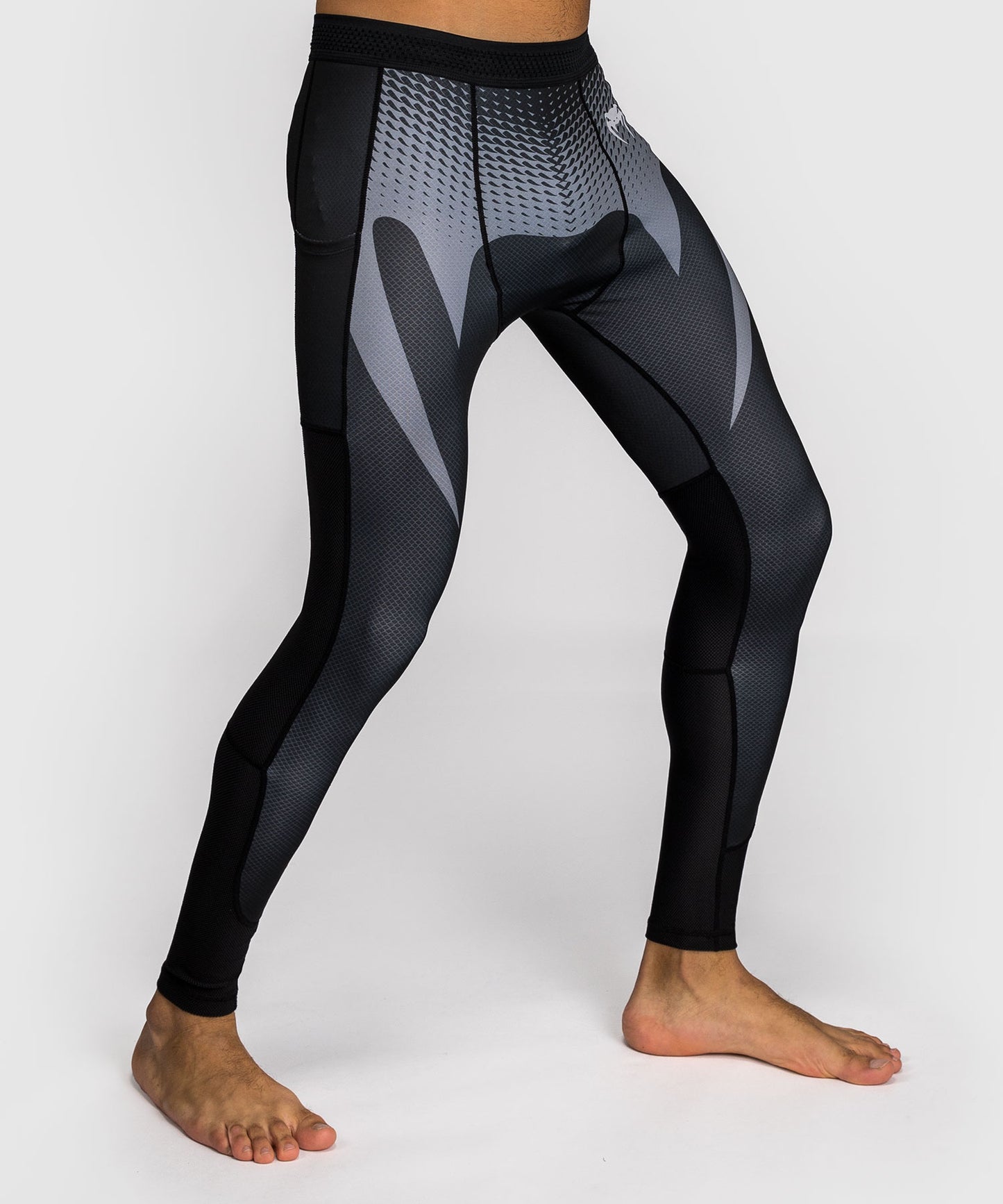 Pantalon de Compression Venum No Gi - Noir/Gris Argenté