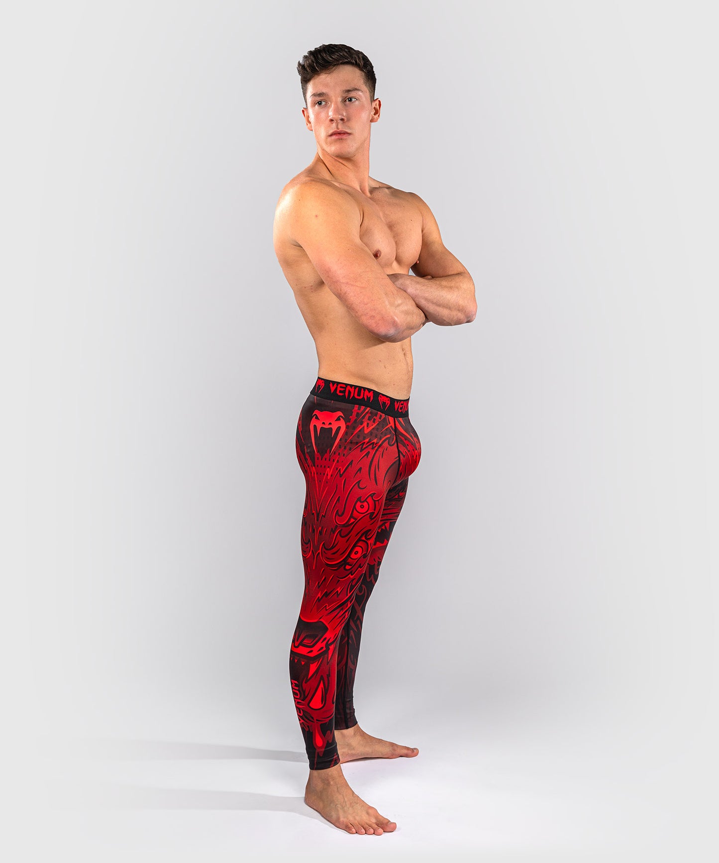 Venum Wolf Atak Spats – Nero/Rosso