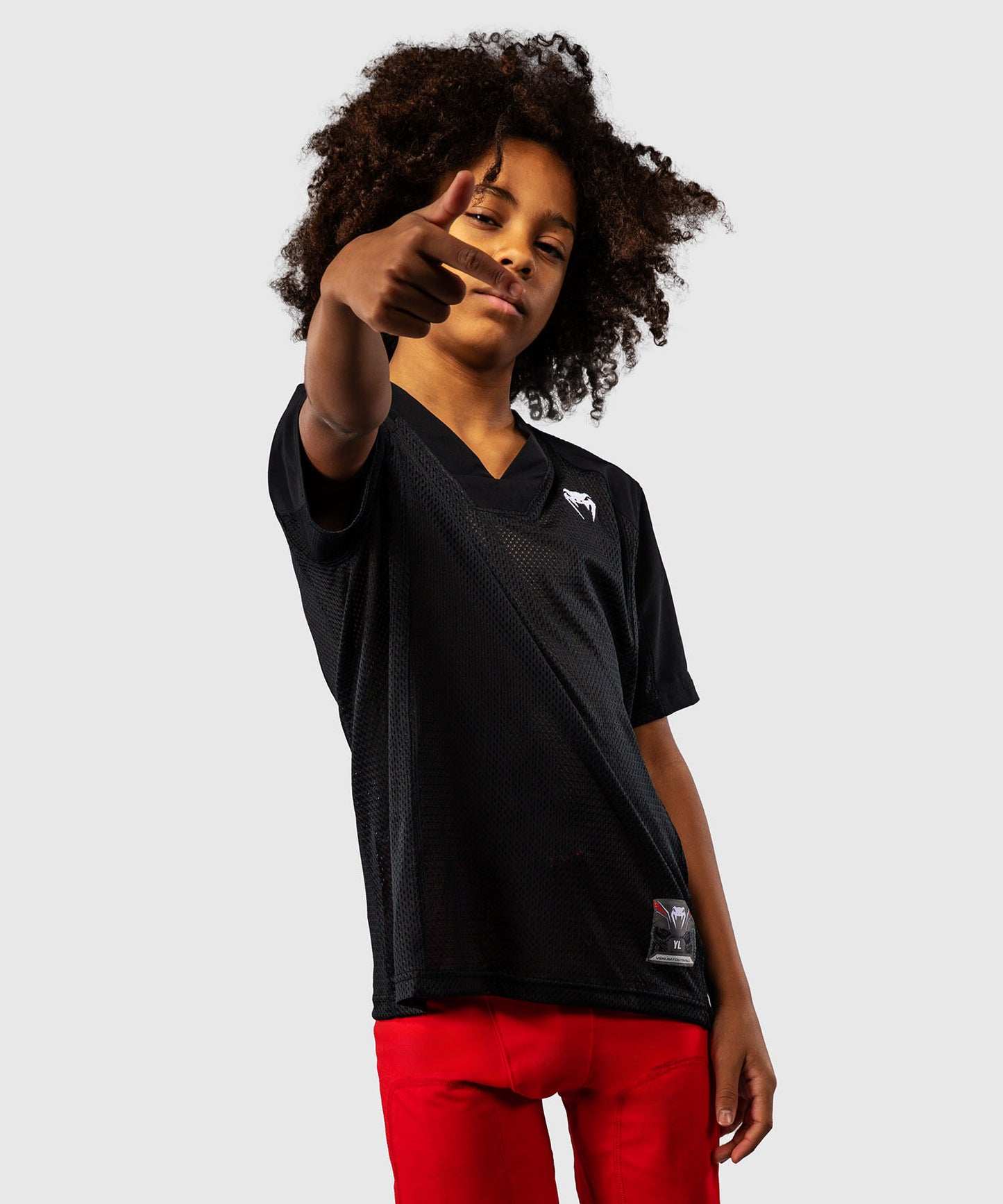 Venum Elite Kids Football Short Sleeve Jersey - Black