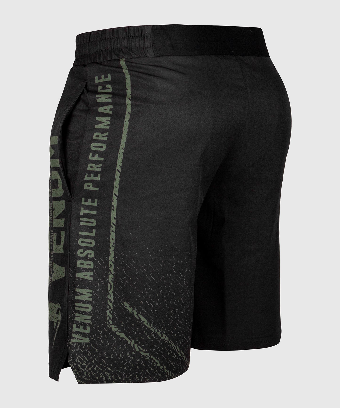 Short de sport Venum Signature - Noir/Kaki - Exclusivité