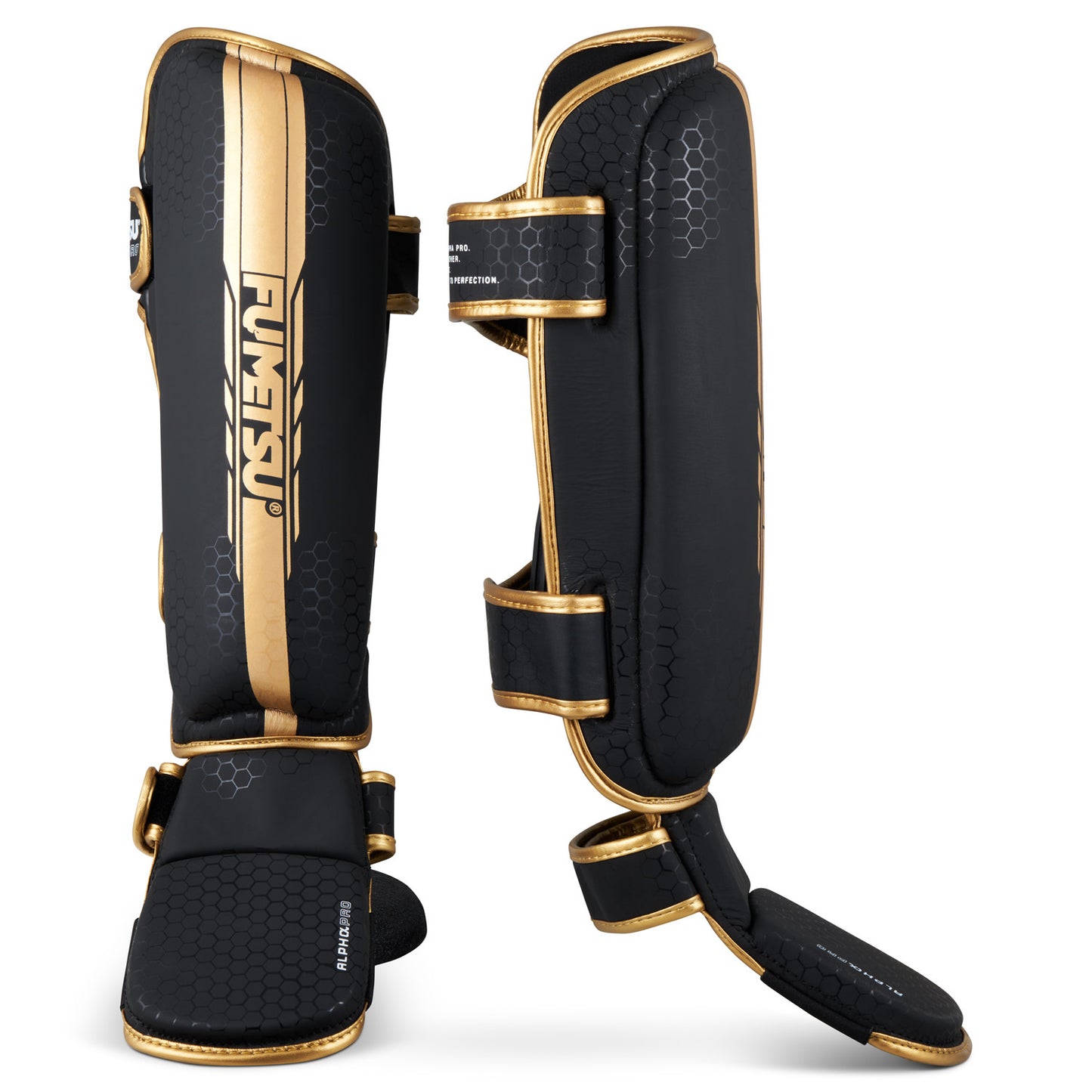 Fumetsu Alpha Pro Schienbeinschoner - Schwarz/Gold