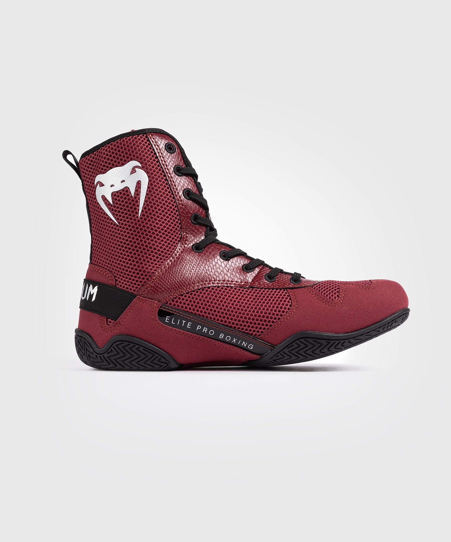 Venum Elite Boxschuhe - Burgund/Silber