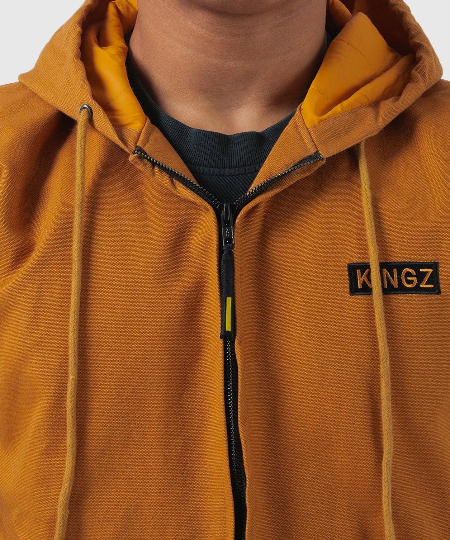 Kingz Canvas Jacke - Braun