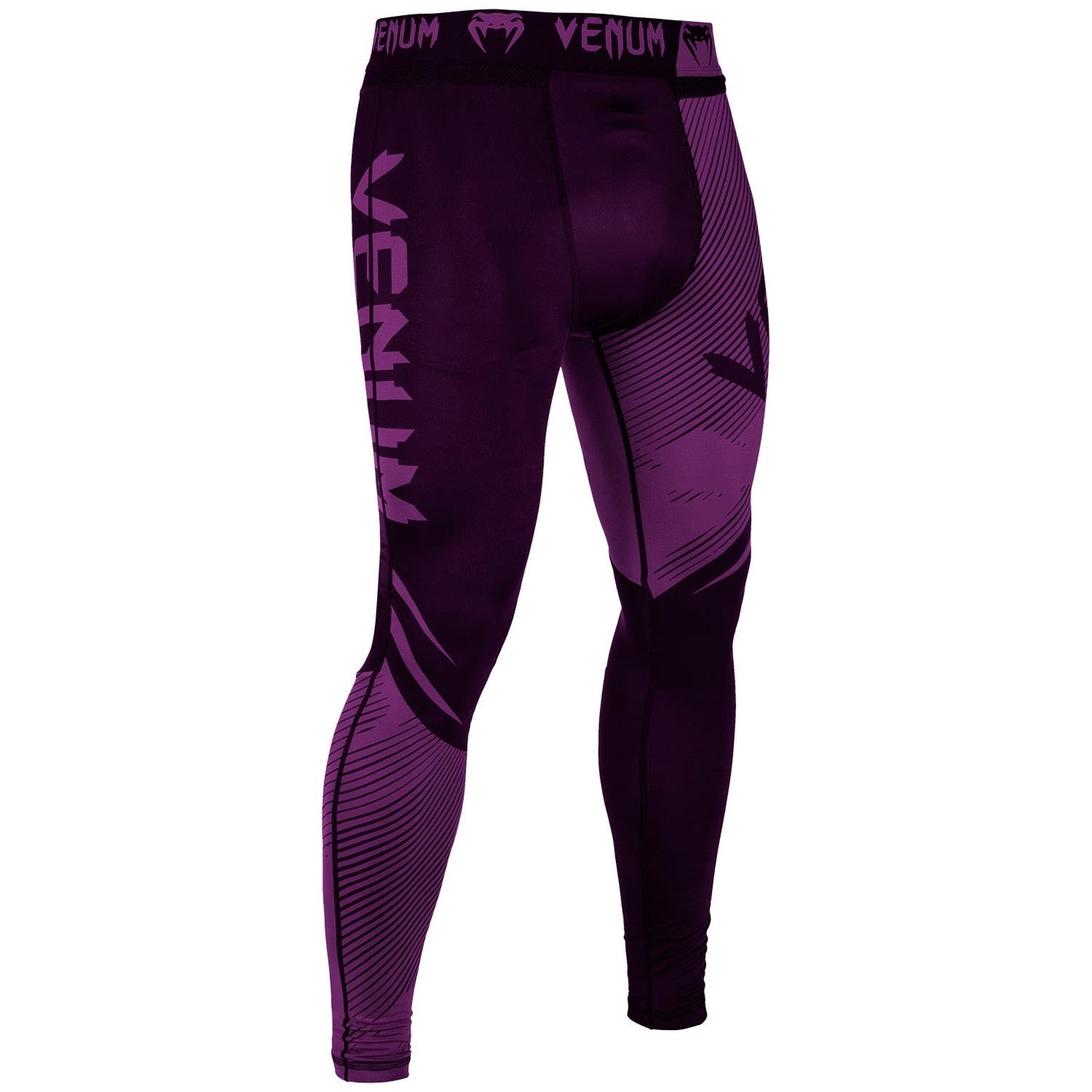 Pantalon de Compression Venum NoGi 2.0 Approuvé IBJJF - Noir/Violet