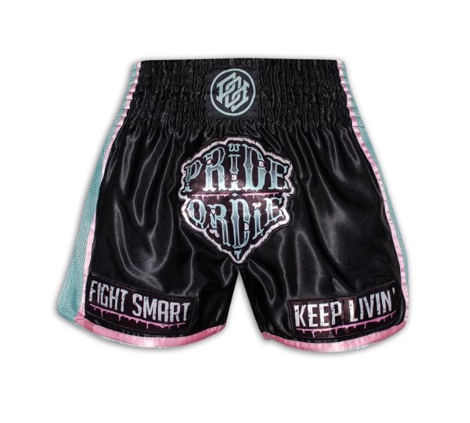 Short de Muay Thai Pride Or Die Z-Camp - Noir