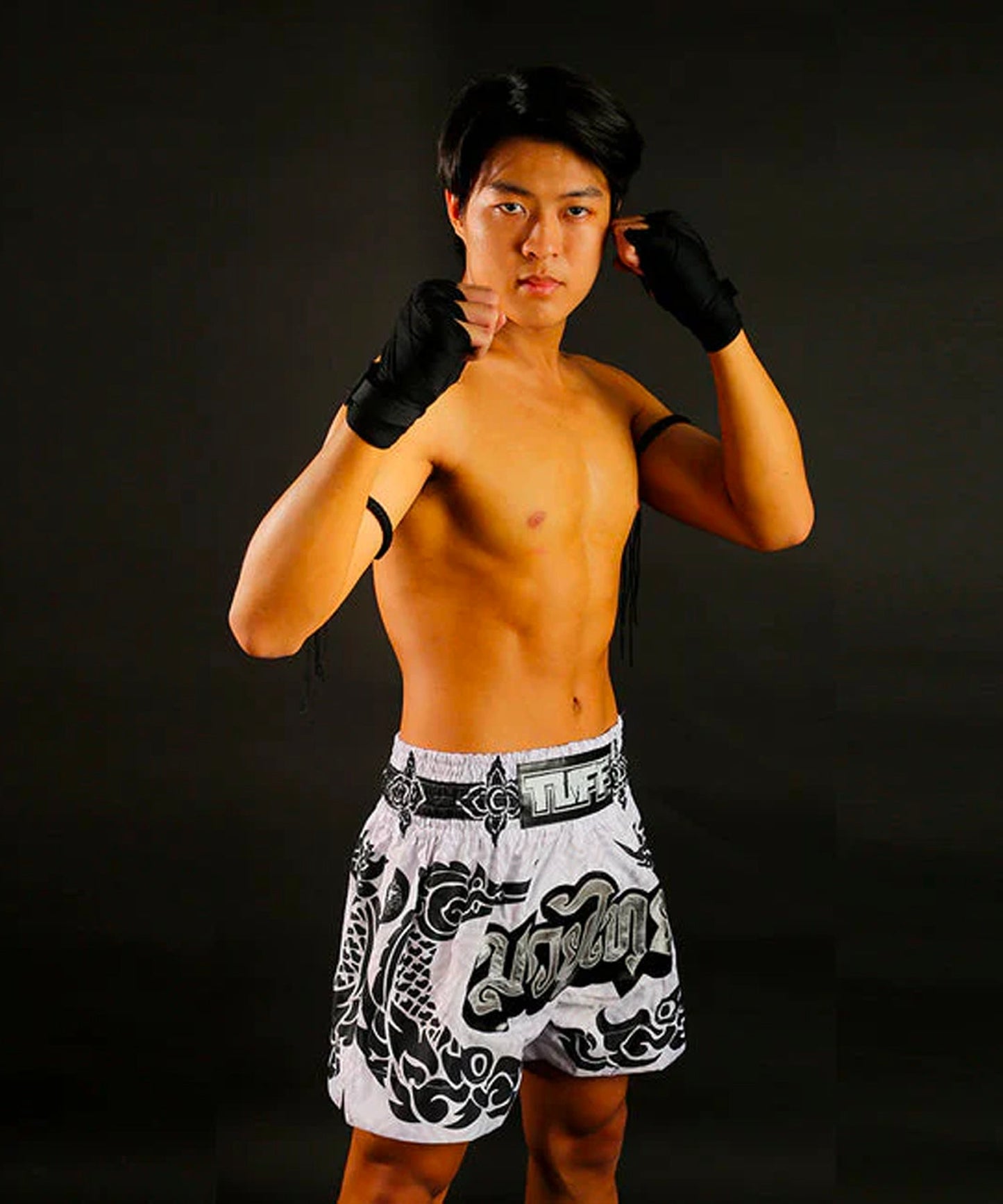 Tuff The Great Hongsa Pantaloncini da Muay Thai - Bianco