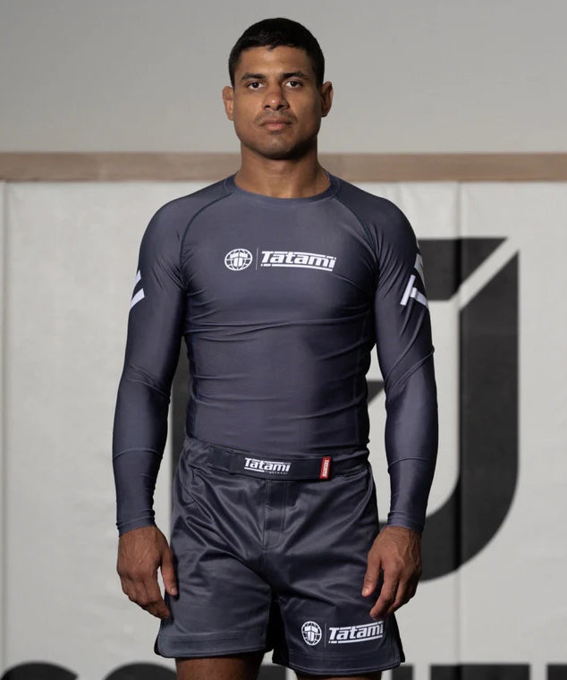 Tatami Fightwear Impact Langarm-Kompressionsshirt – Grau