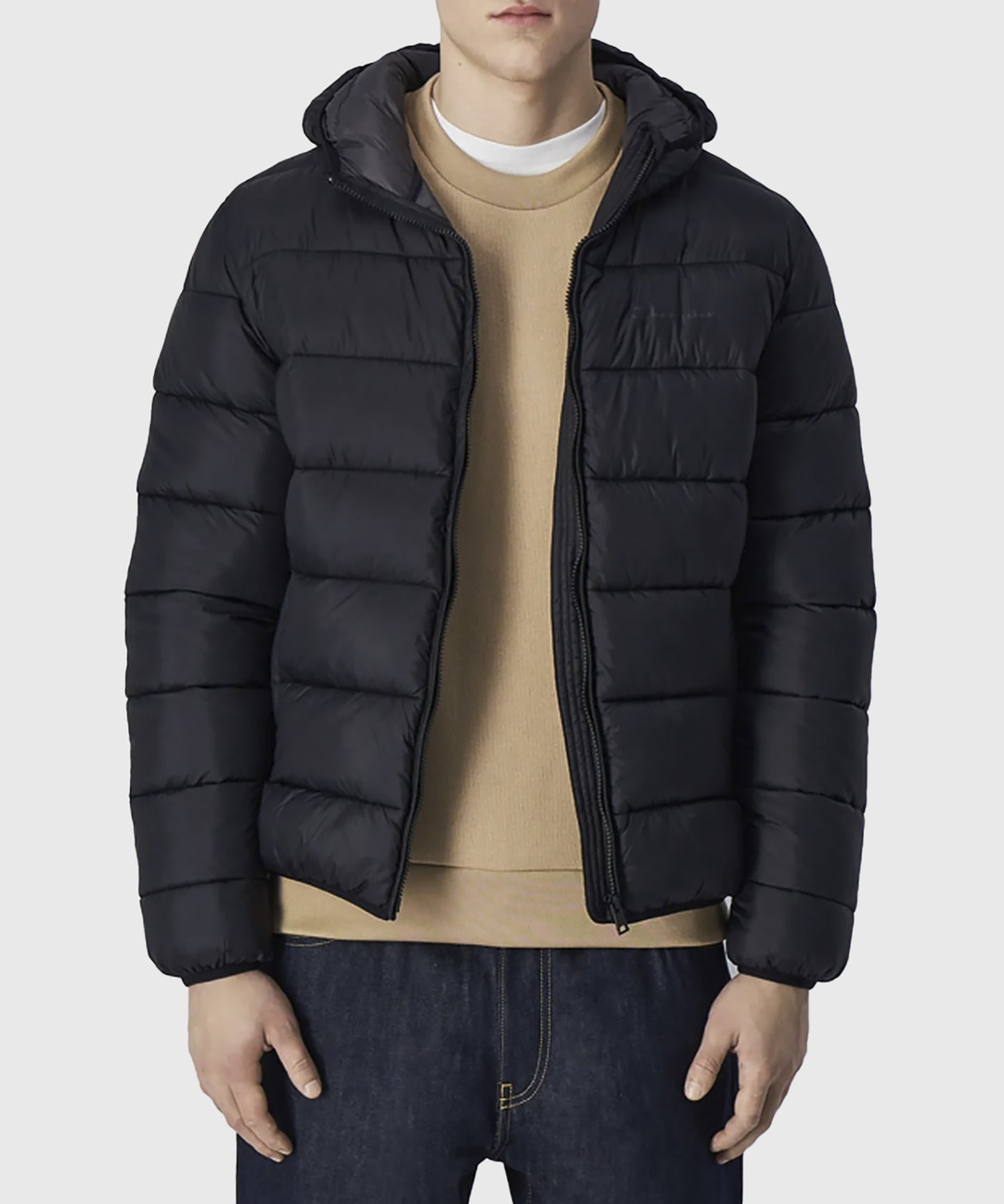 Champion Doudounes con Capucha Ligera – Negro