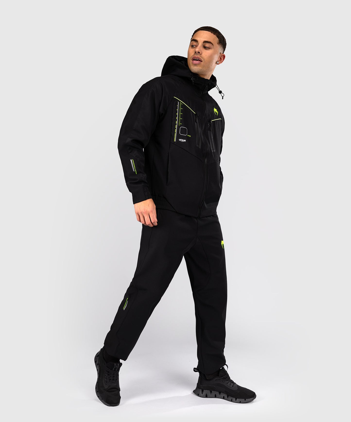 Venum Training Camp 4.0 Trainingsjacke - Schwarz/Neongrün