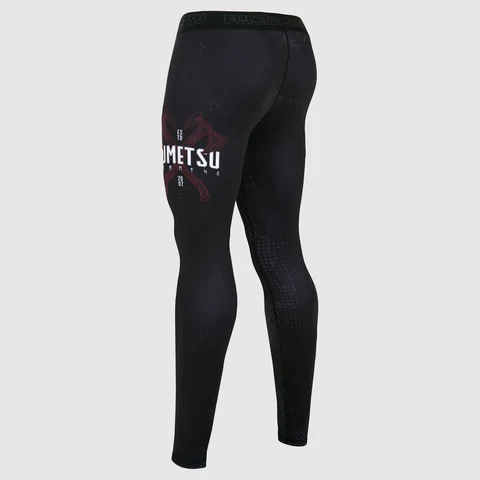 Fumetsu Berserker Kompressionshose - Schwarz/Rot