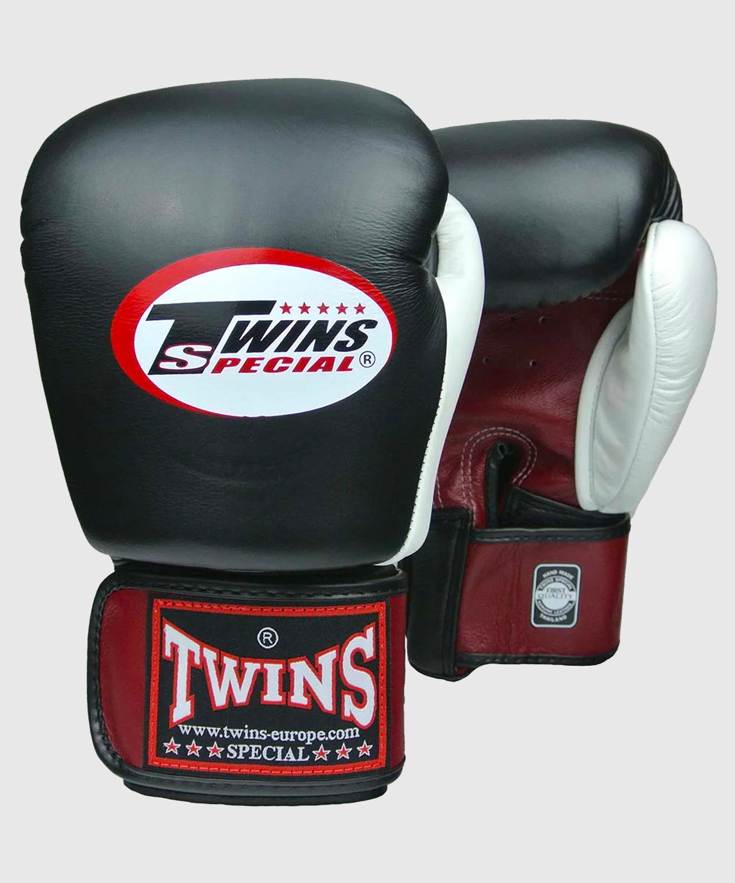 Twins BGVL4 Boxhandschuhe - Schwarz/Bordeaux/Weiß