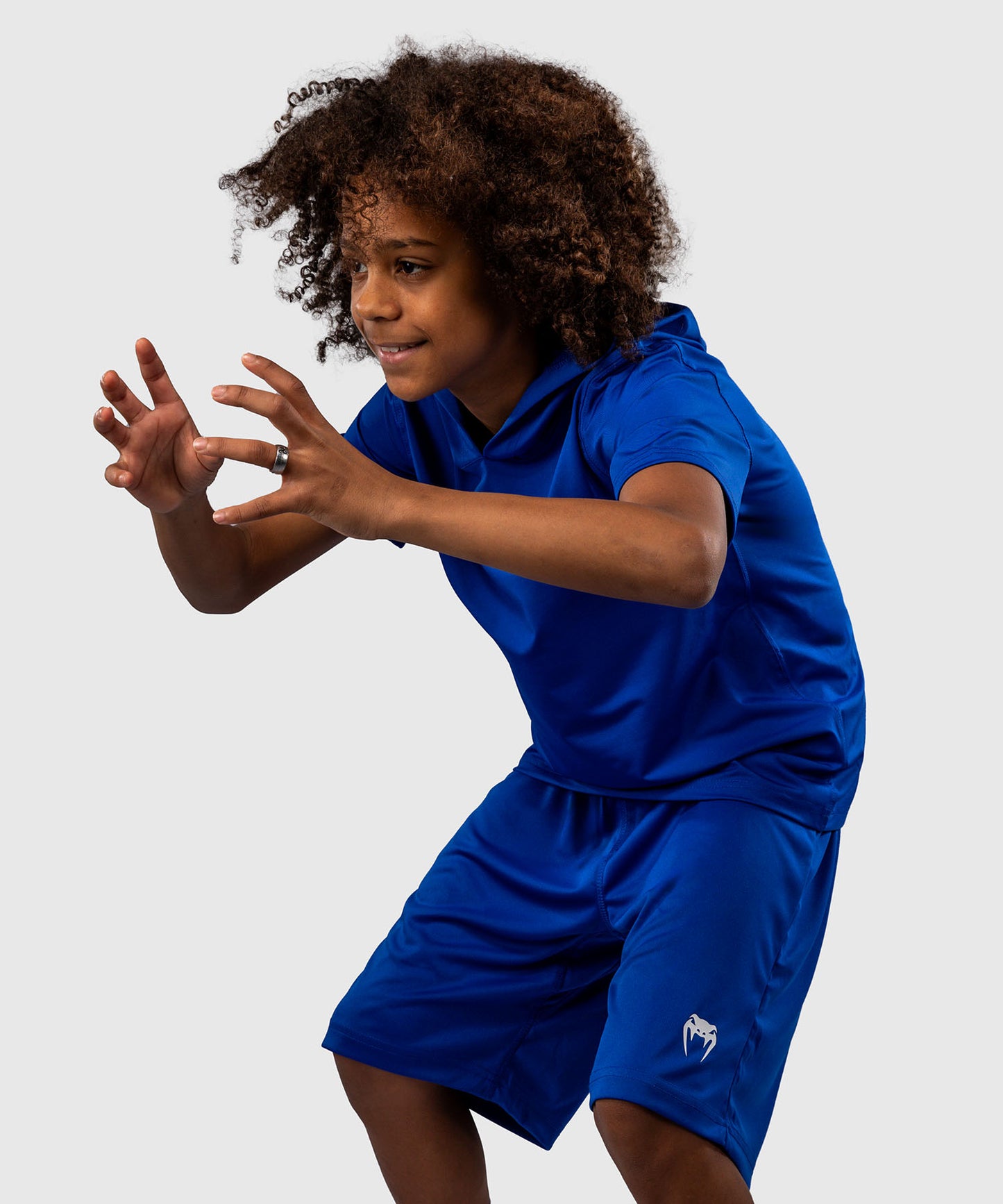 Venum Elite Sudadera Dry-Tech Manga Corta Para Niños - Azul Real