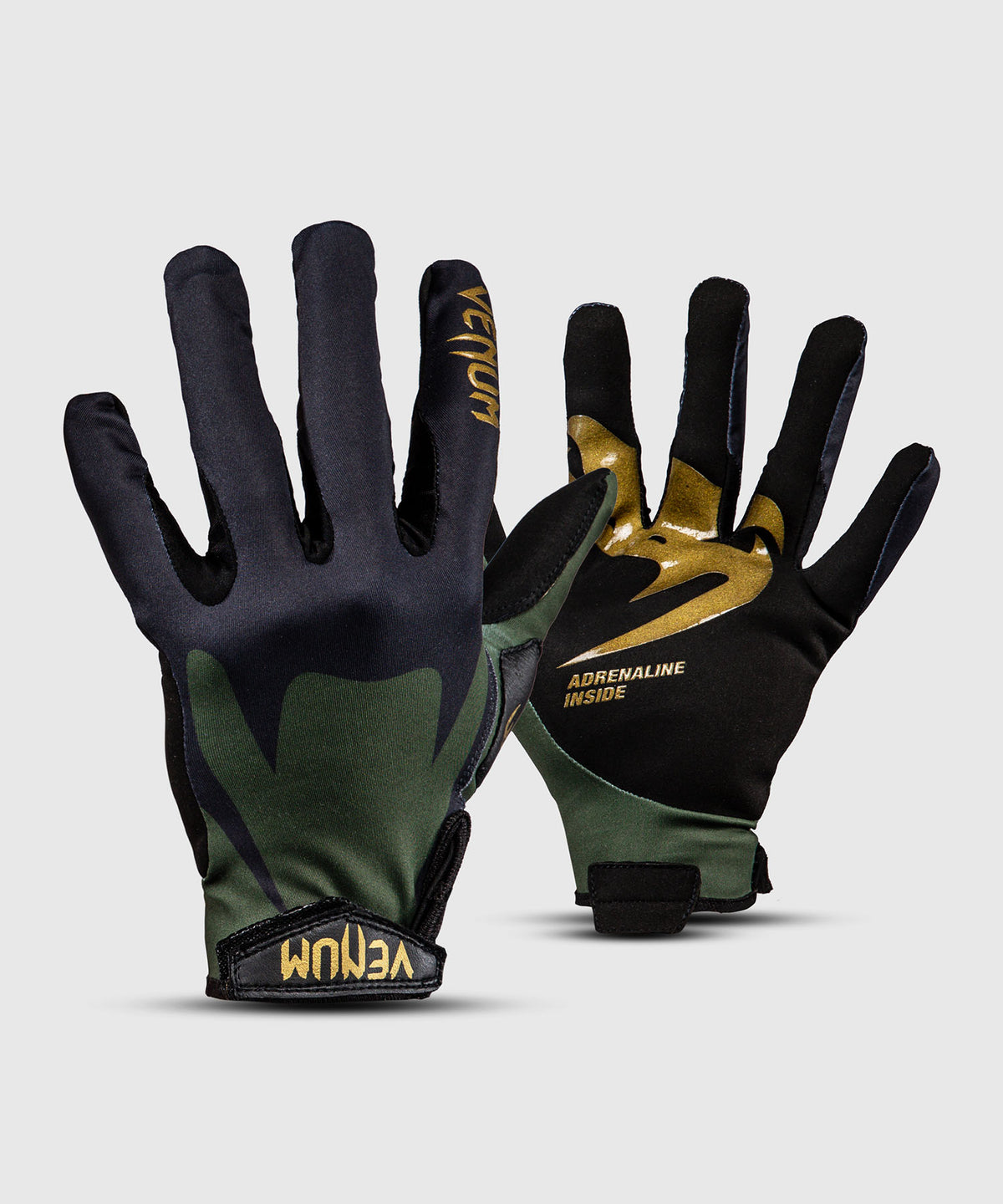 Venum MX Summer Motorsports-Handschuhe - Schwarz/Grün/Gold