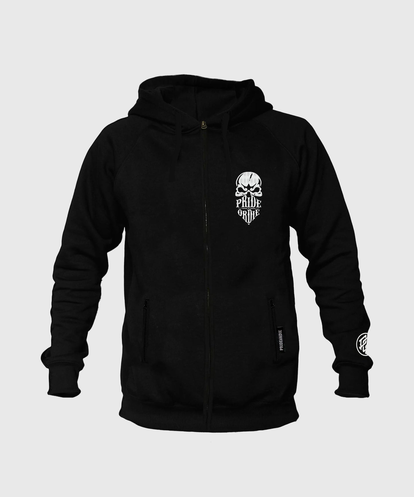Pride Or Die Reckless Felpa con Zip - Nero/Bianco