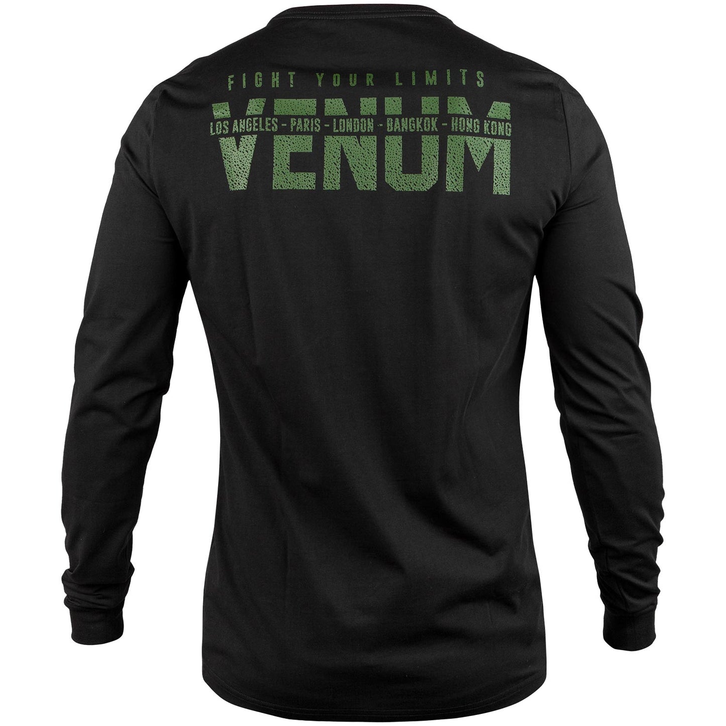 Venum Langarm-T-Shirt - Schwarz/Khaki