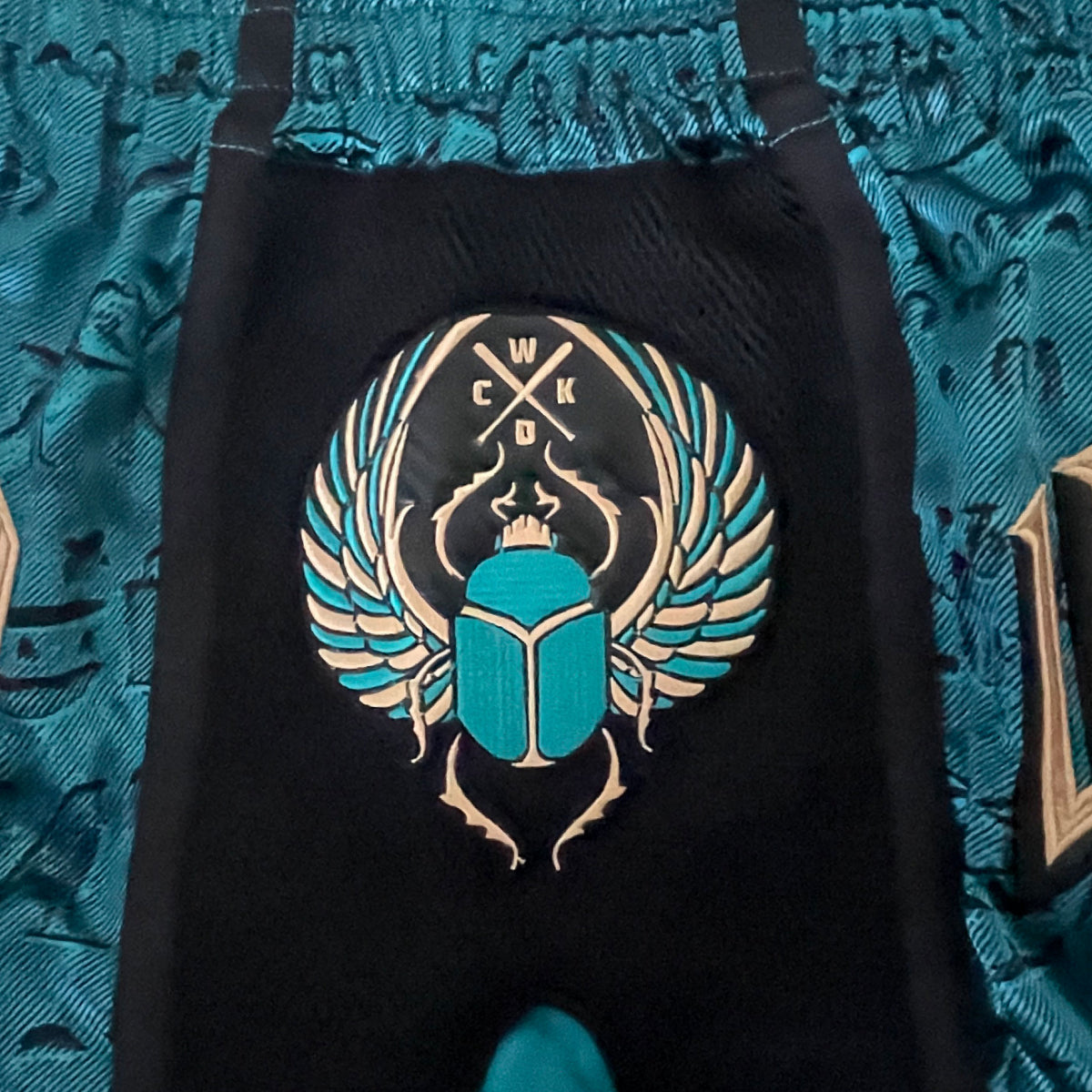 Wicked One PHARAOH Pantalones Cortos Muay Thai - Turquesa