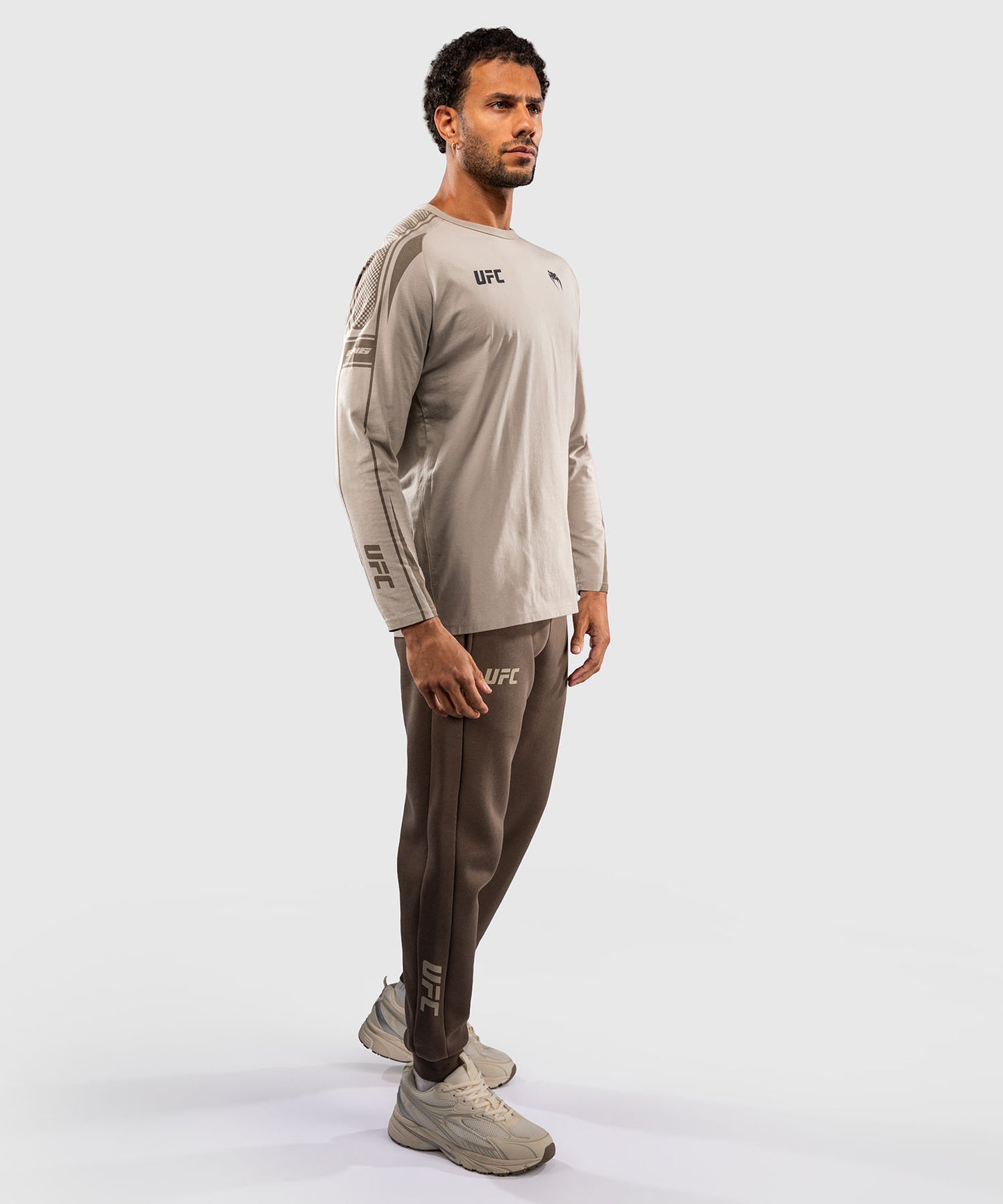 Venum UFC Unity by Venum Authentic Fight Week Men's Long Sleeve T-Shirt - Sand