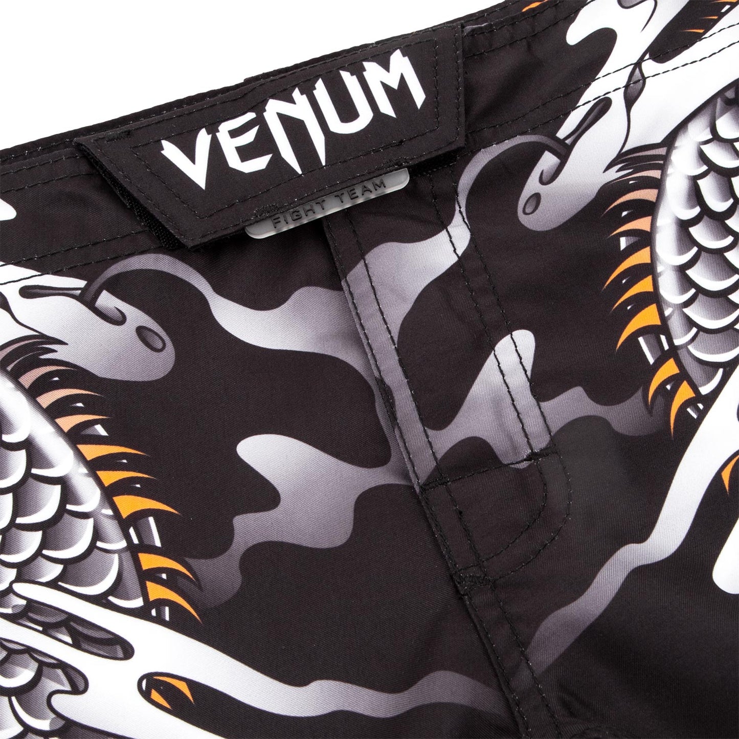 Venum Dragon's Flight Kids Fightshort - Schwarz/Weiß
