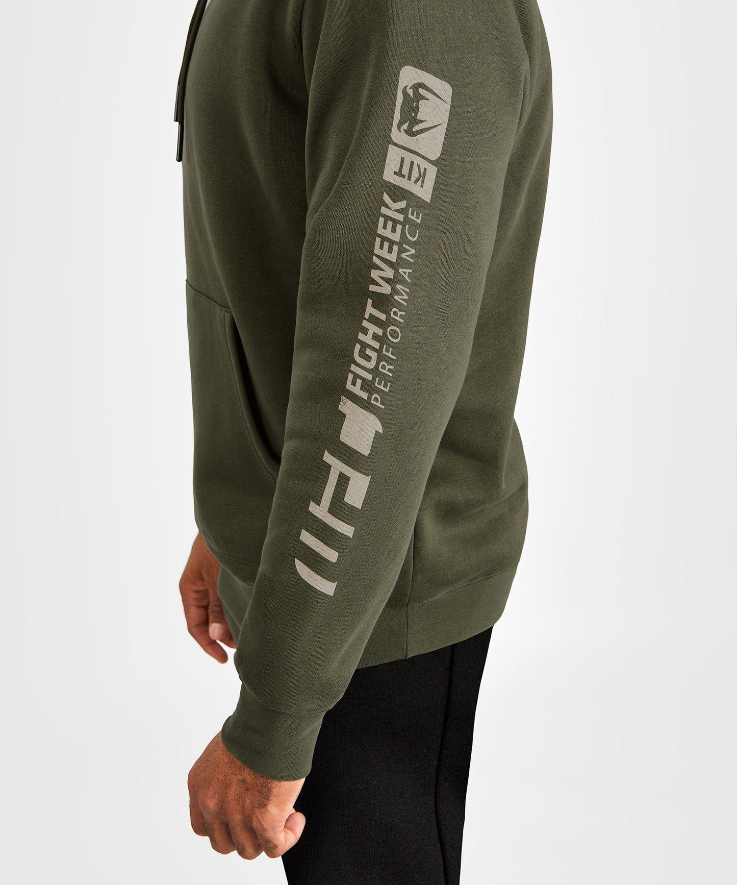 UFC Adrenaline by Venum Fight Week Herren Pullover Hoodie - Khaki