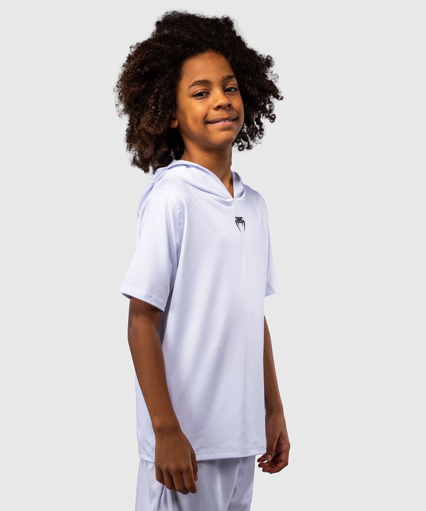 Venum Elite Sudadera Dry-Tech Manga Corta Para Niños - Blanco