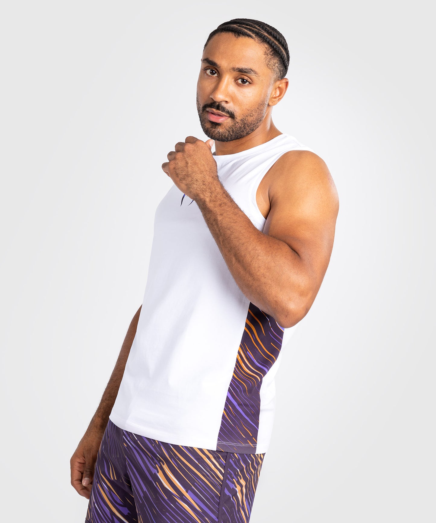 Venum Rapid Herren Tank Top - Weiß/Dunkelviolett
