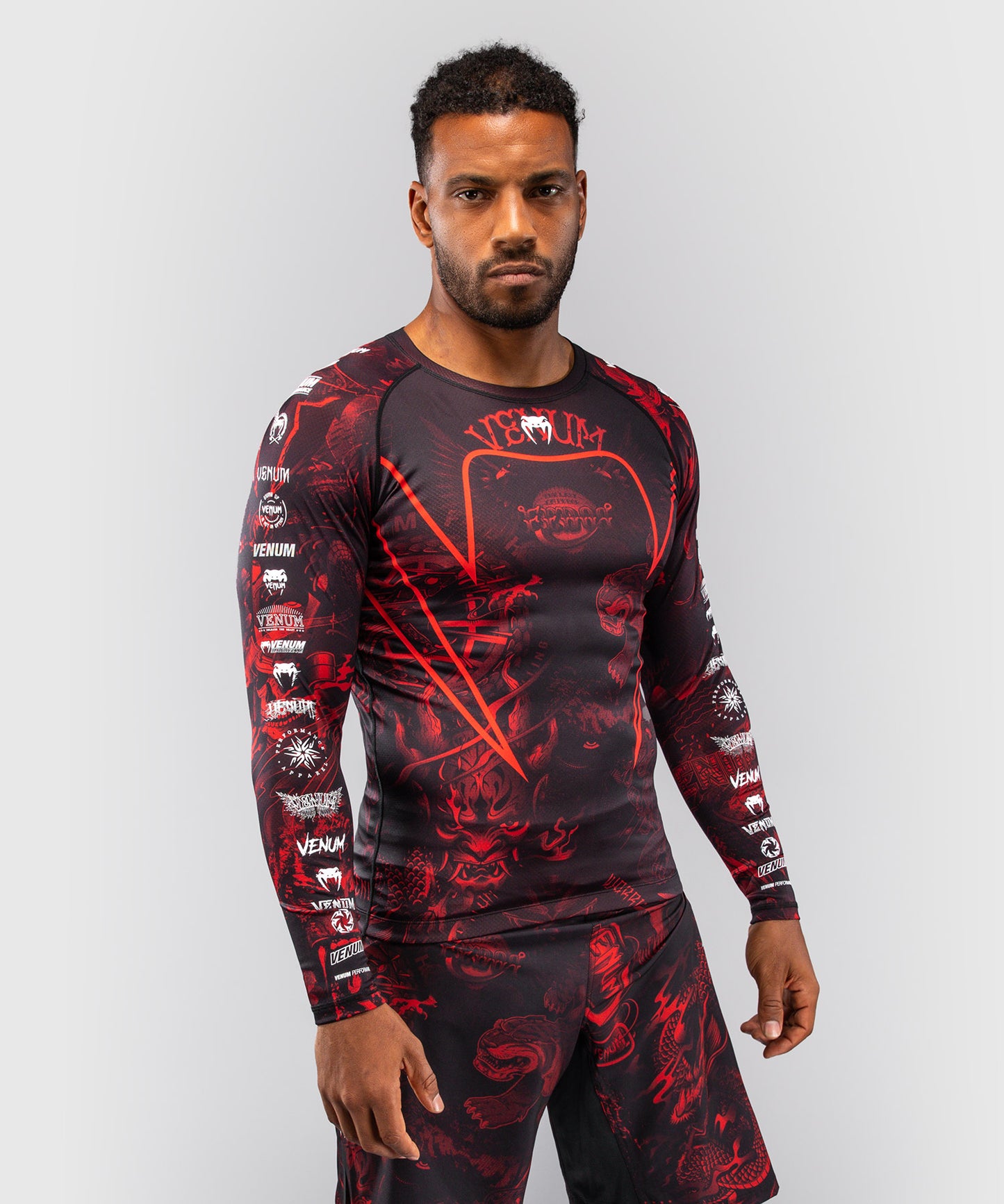 Rashguard à Manches Longues Venum 20th Anniversary - Noir/Rouge