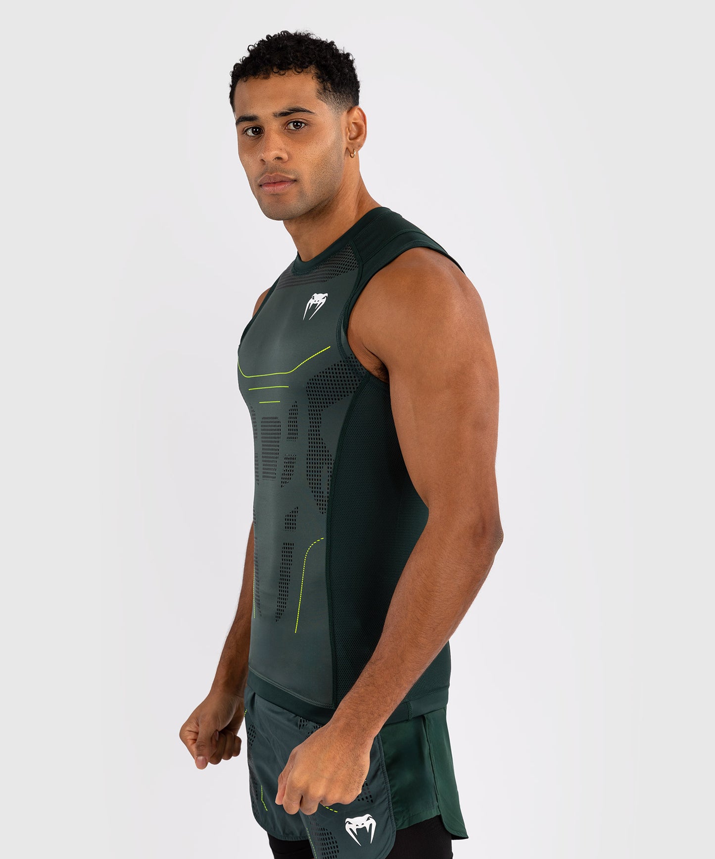 Venum Technical 3.0 Camiseta Sin Mangas Rashguard - Verde Bosque