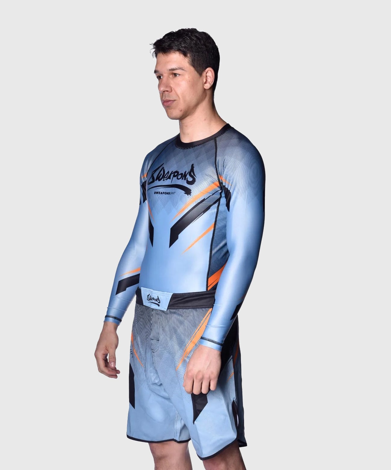 8 Weapons Shift Fightshorts - Azul/Negro/Naranja
