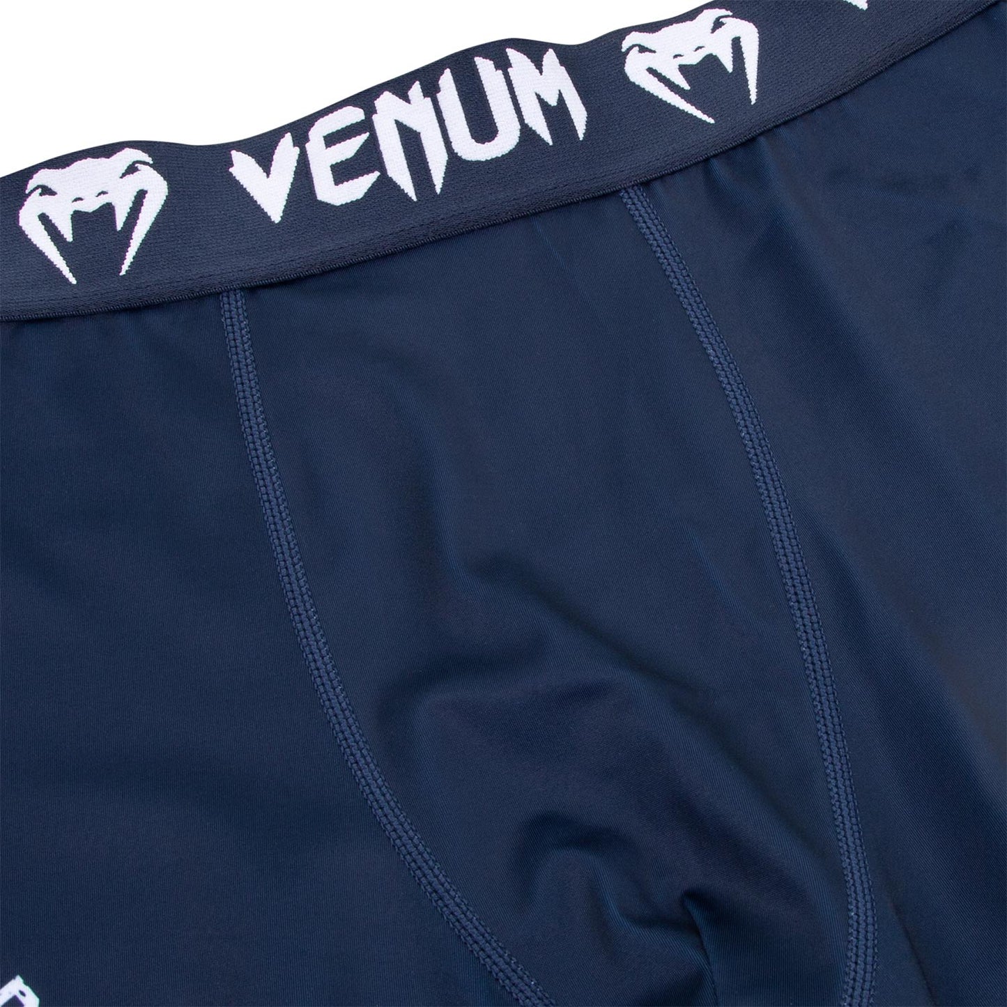 Venum Signature Compression Tights - Navy Blue/White