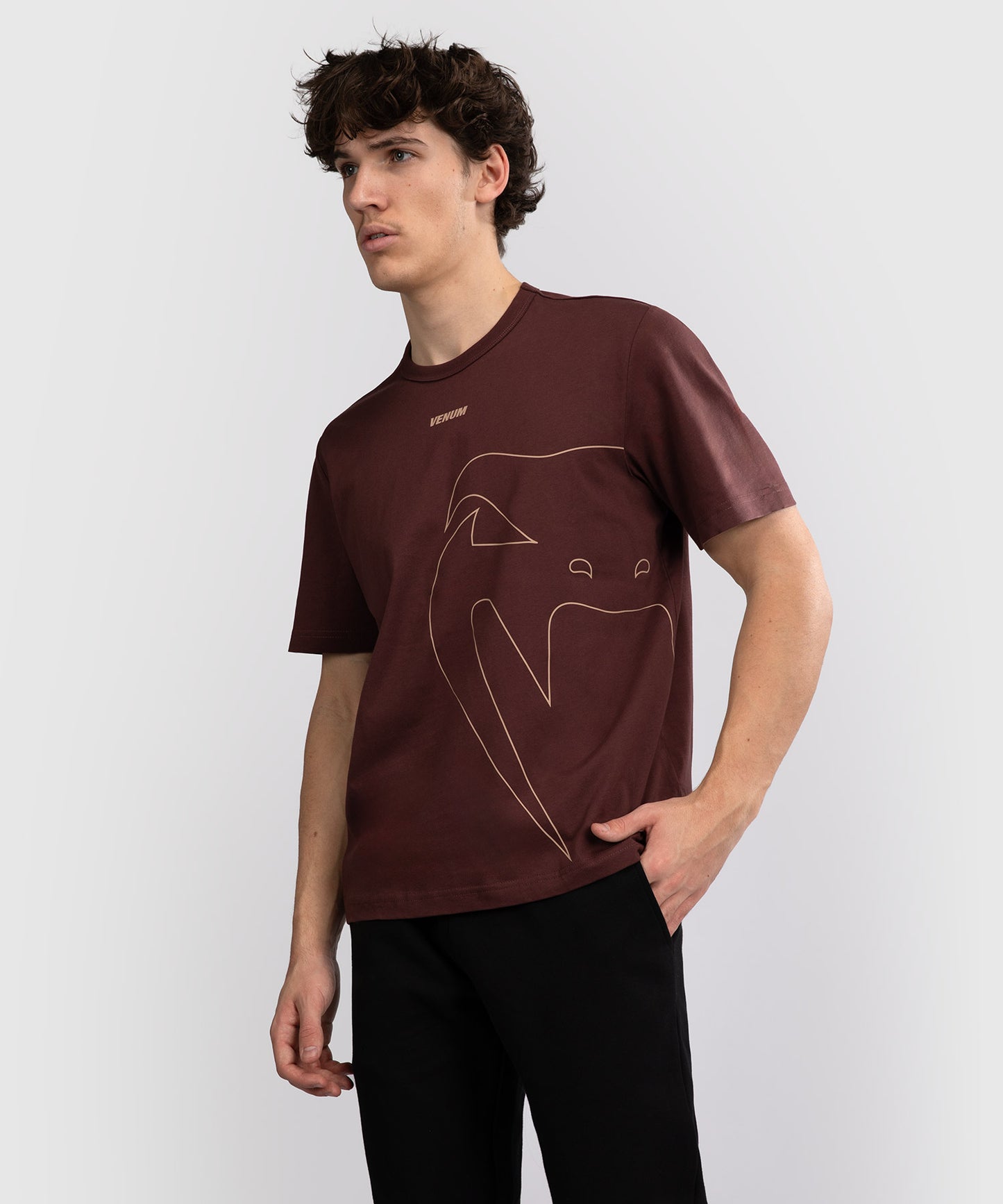 T-shirt Venum Giant Connect - Marron chocolat