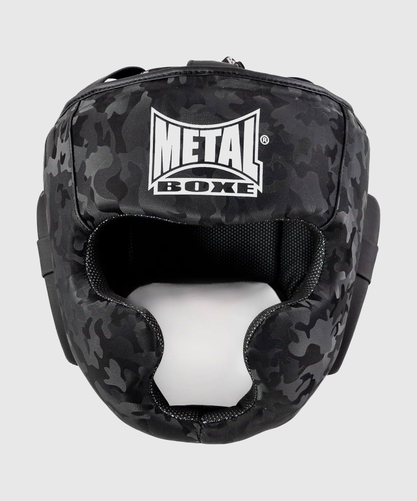 Casque Integrale Metal Boxe Mirror Casco de Boxeo – Negro/Camo