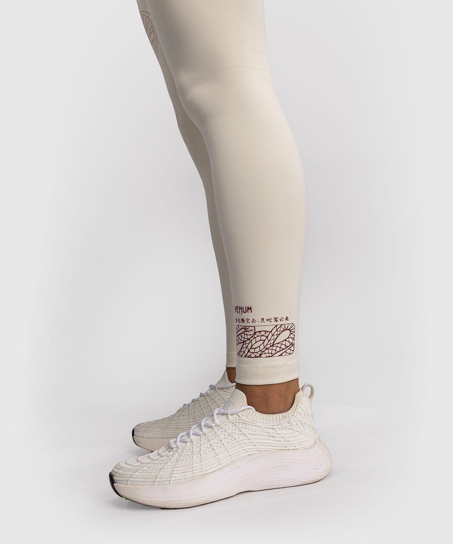 Venum Serpenti Leggings Donna – Avorio/Bordeaux