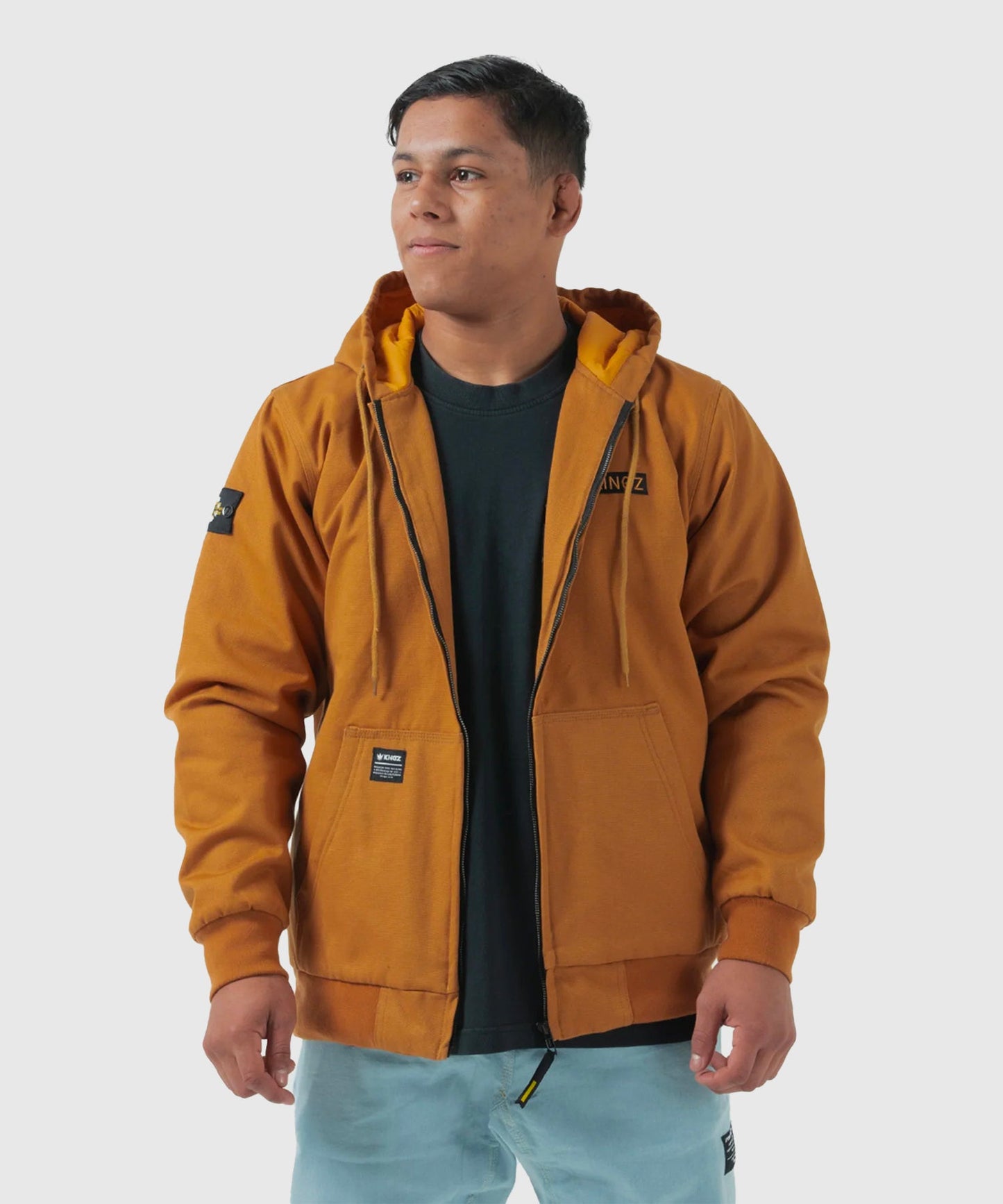 Kingz Canvas Jacke - Braun