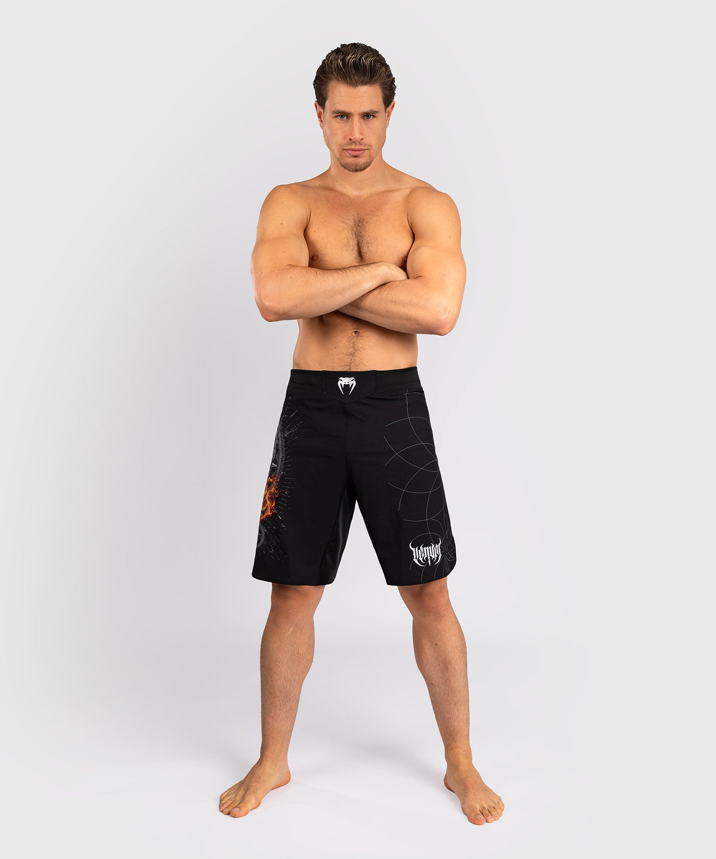 Venum Gladiator 5.0 Pantaloncini da combattimento Uomo - Nero/Argento