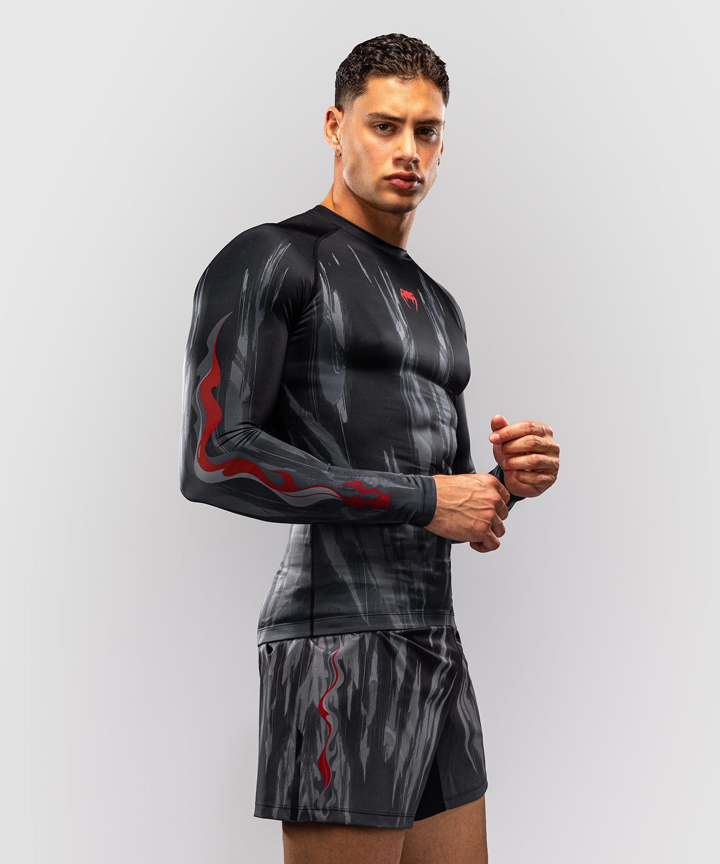Venum Demon Rashguard de Manga Larga - Negro/Gris