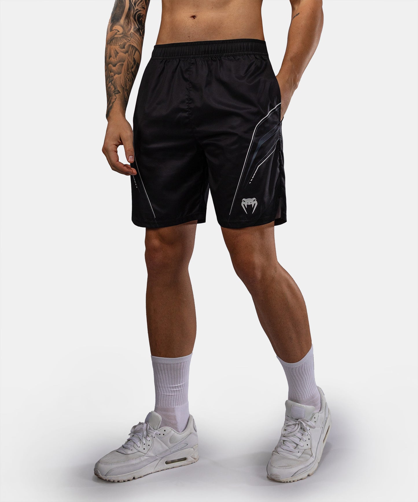 Venum Streamline Trainingsshorts – Schwarz/Weiß