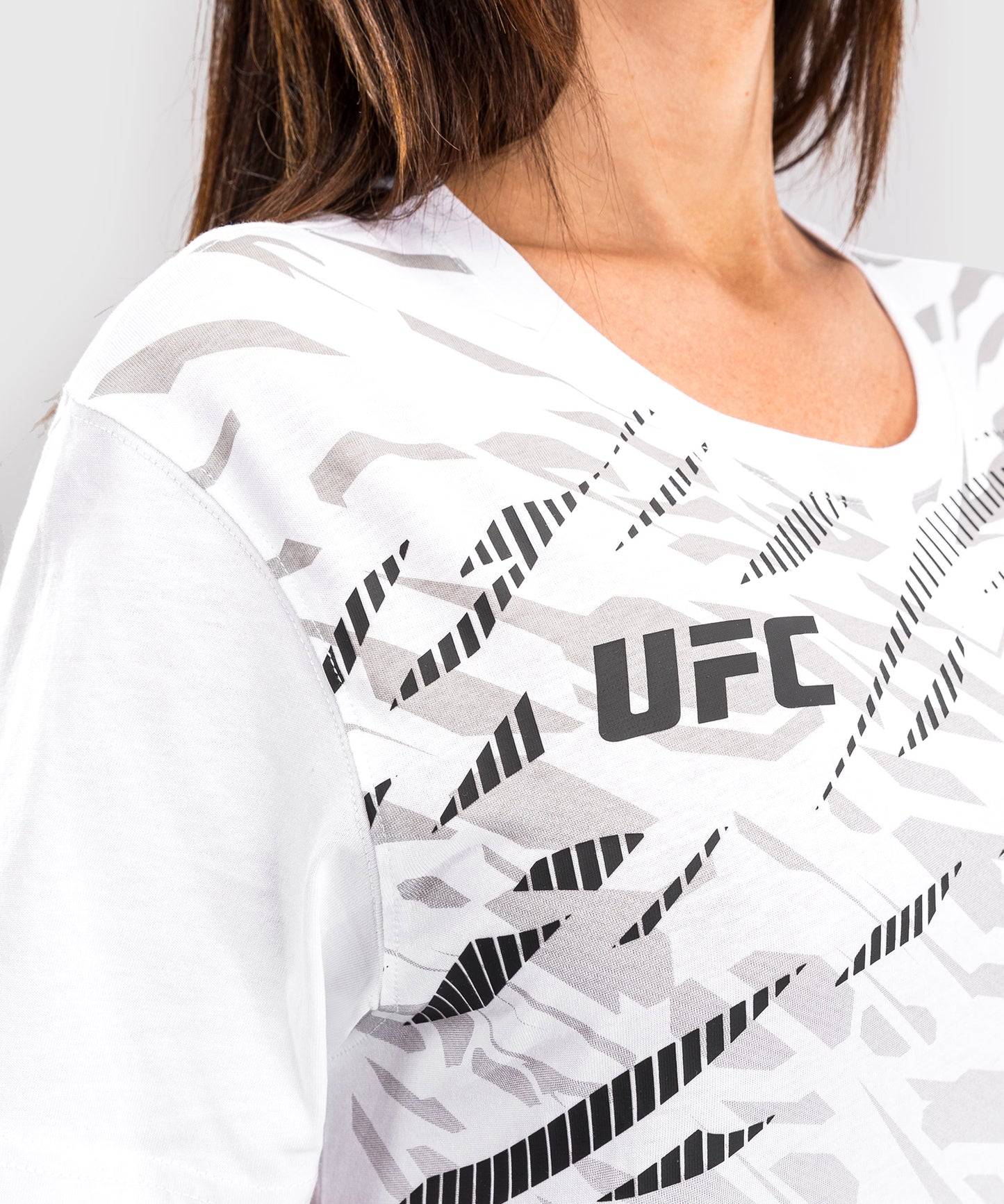 UFC Fusion by Venum Replica Camiseta de Manga Corta para Mujer - Blanco
