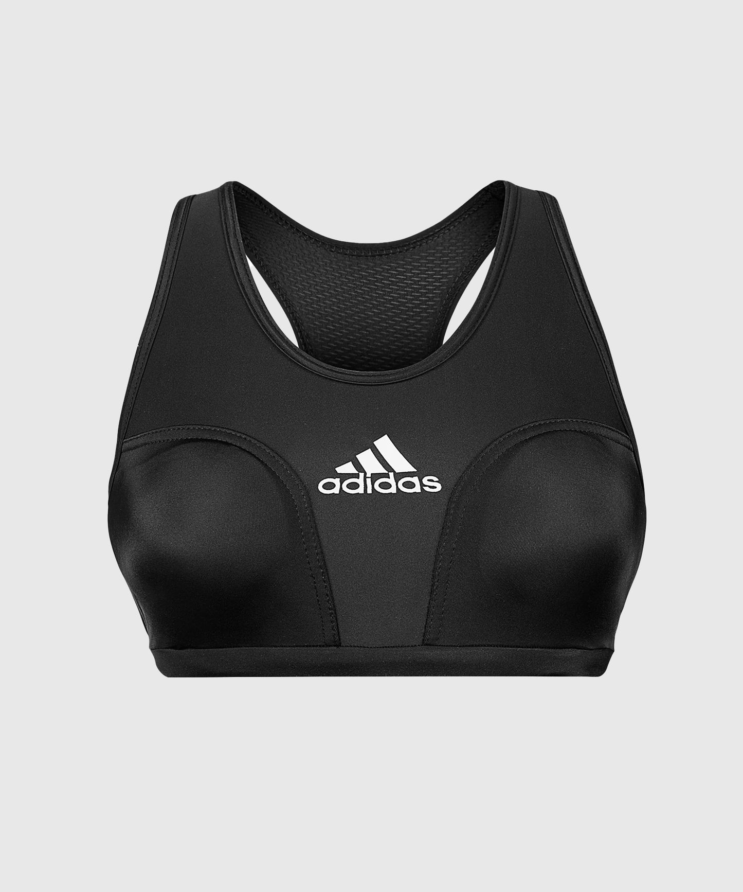 Adidas Sujetador Deportivo con Protector de Pecho Integrado - Negro/Blanco